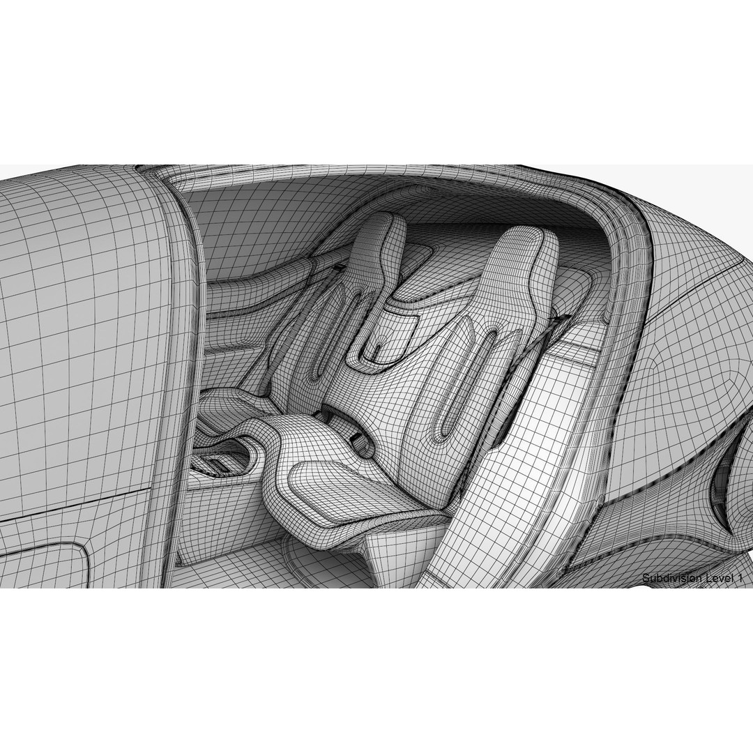 Autonomous Flying Taxi 3D Model – Subdivision Ready, FBX, Blender - View 34