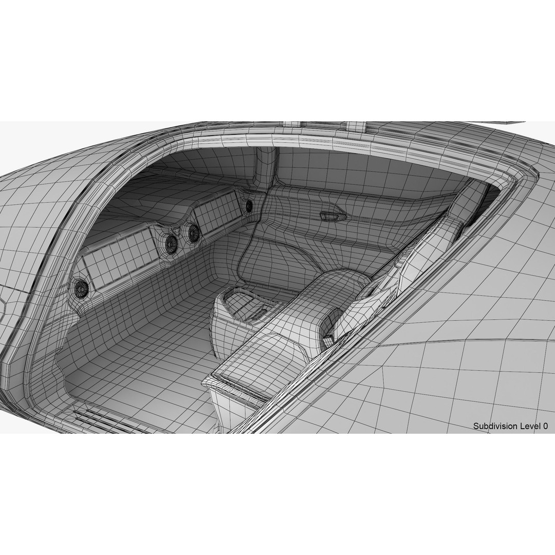 Autonomous Flying Taxi 3D Model – Subdivision Ready, FBX, Blender - View 35