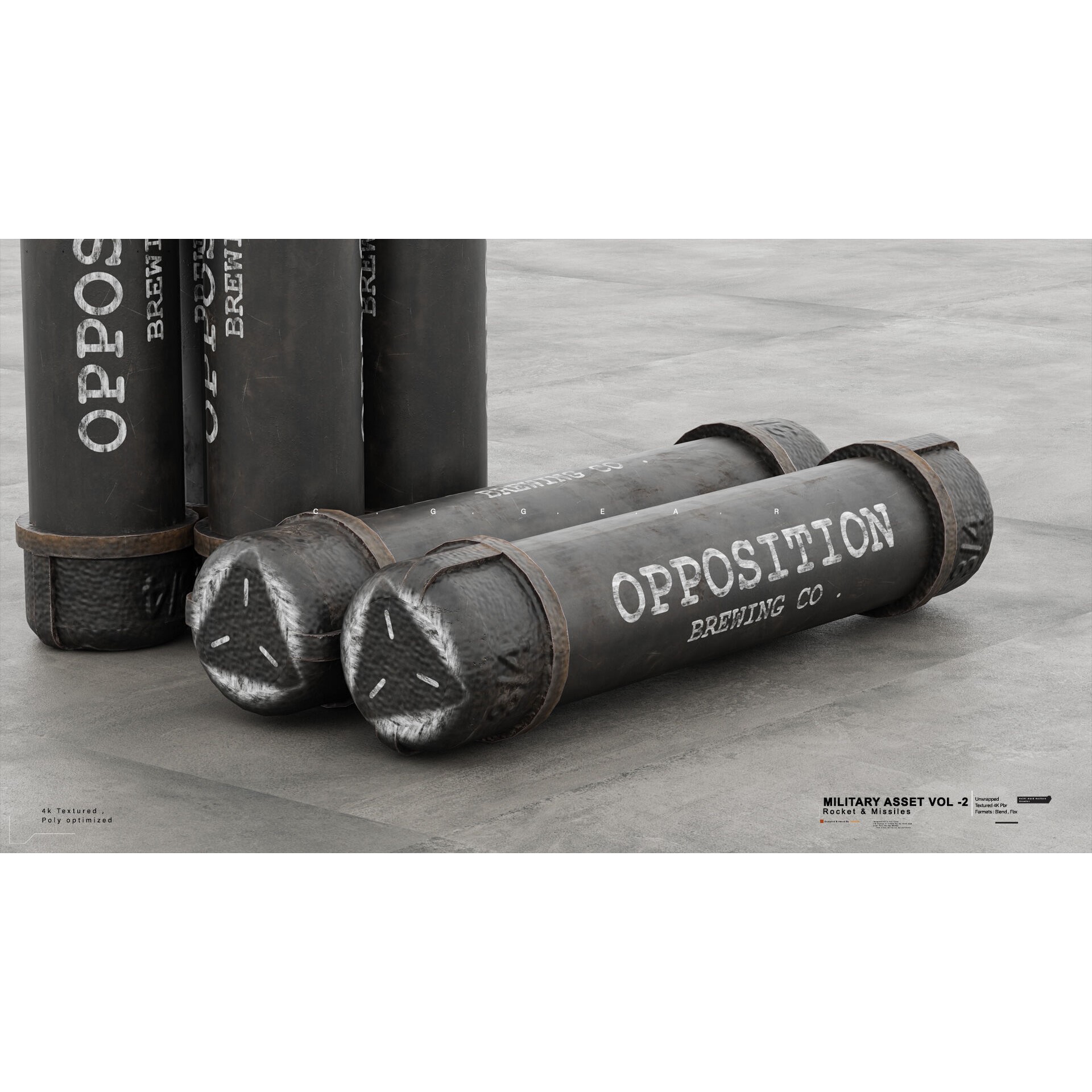 Military Asset Pack - Game-Ready 3D Model