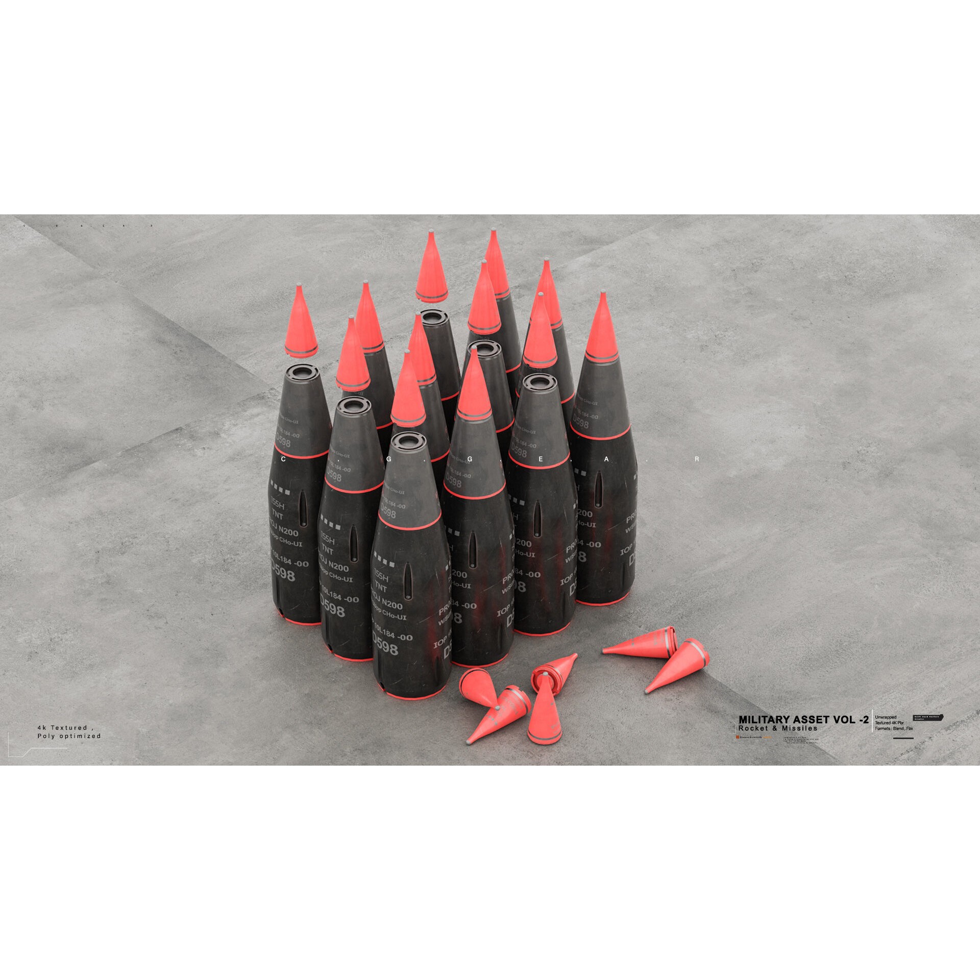 Military Asset Pack - Game-Ready 3D Model - View 10