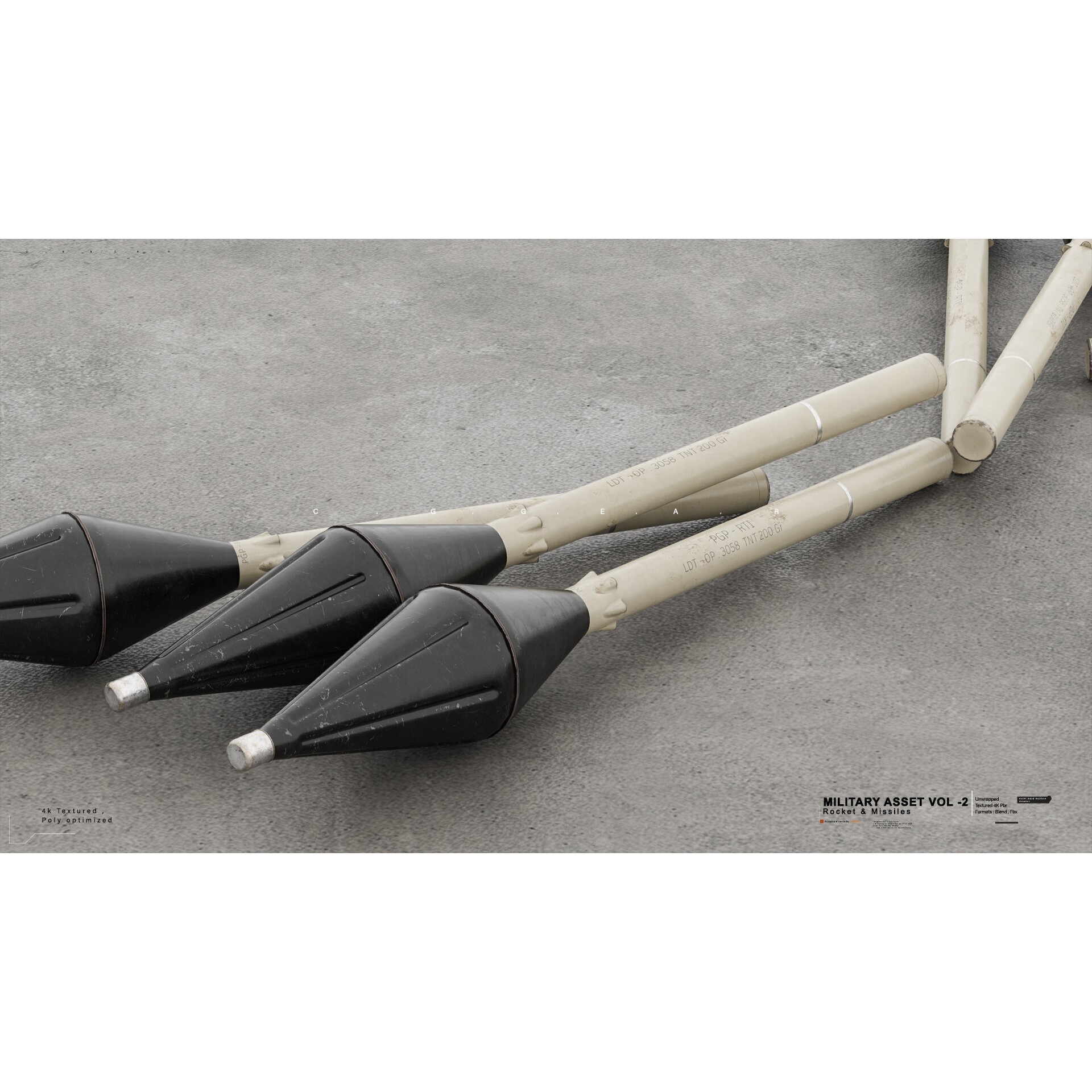 Military Asset Pack - Game-Ready 3D Model - View 11