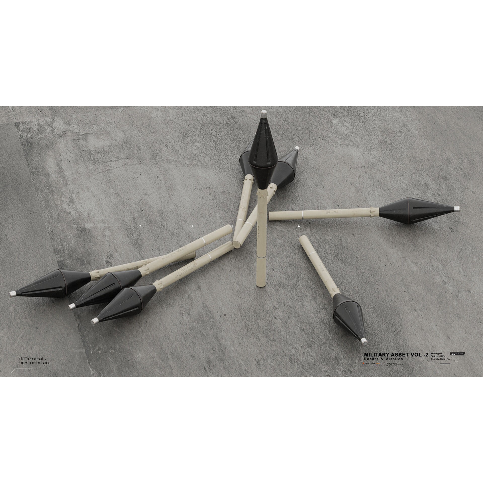 Military Asset Pack - Game-Ready 3D Model - View 14