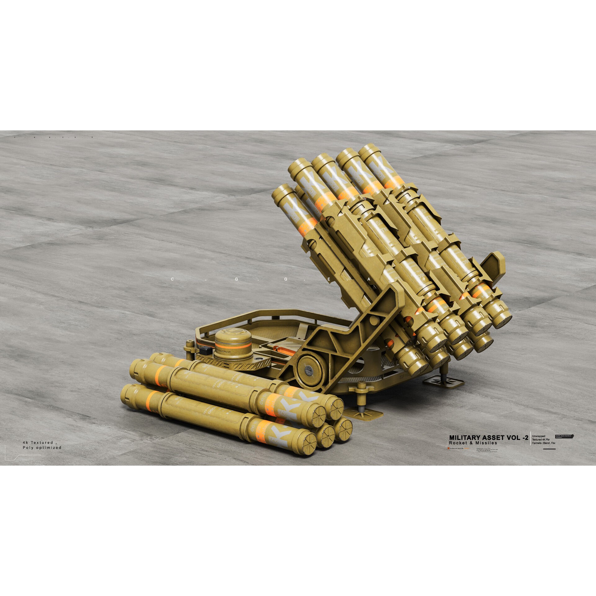 Military Asset Pack - Game-Ready 3D Model - View 15