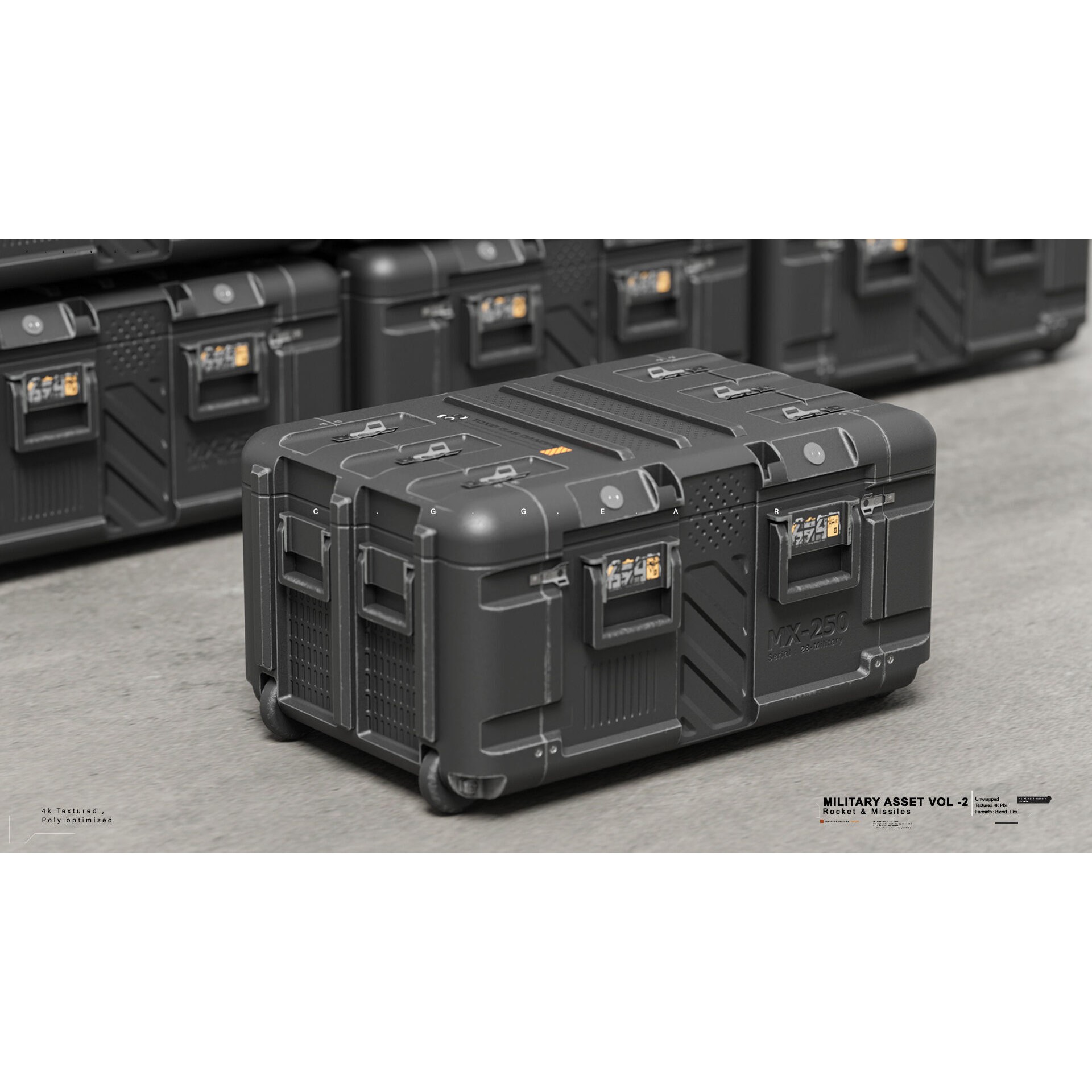 Military Asset Pack - Game-Ready 3D Model - View 16