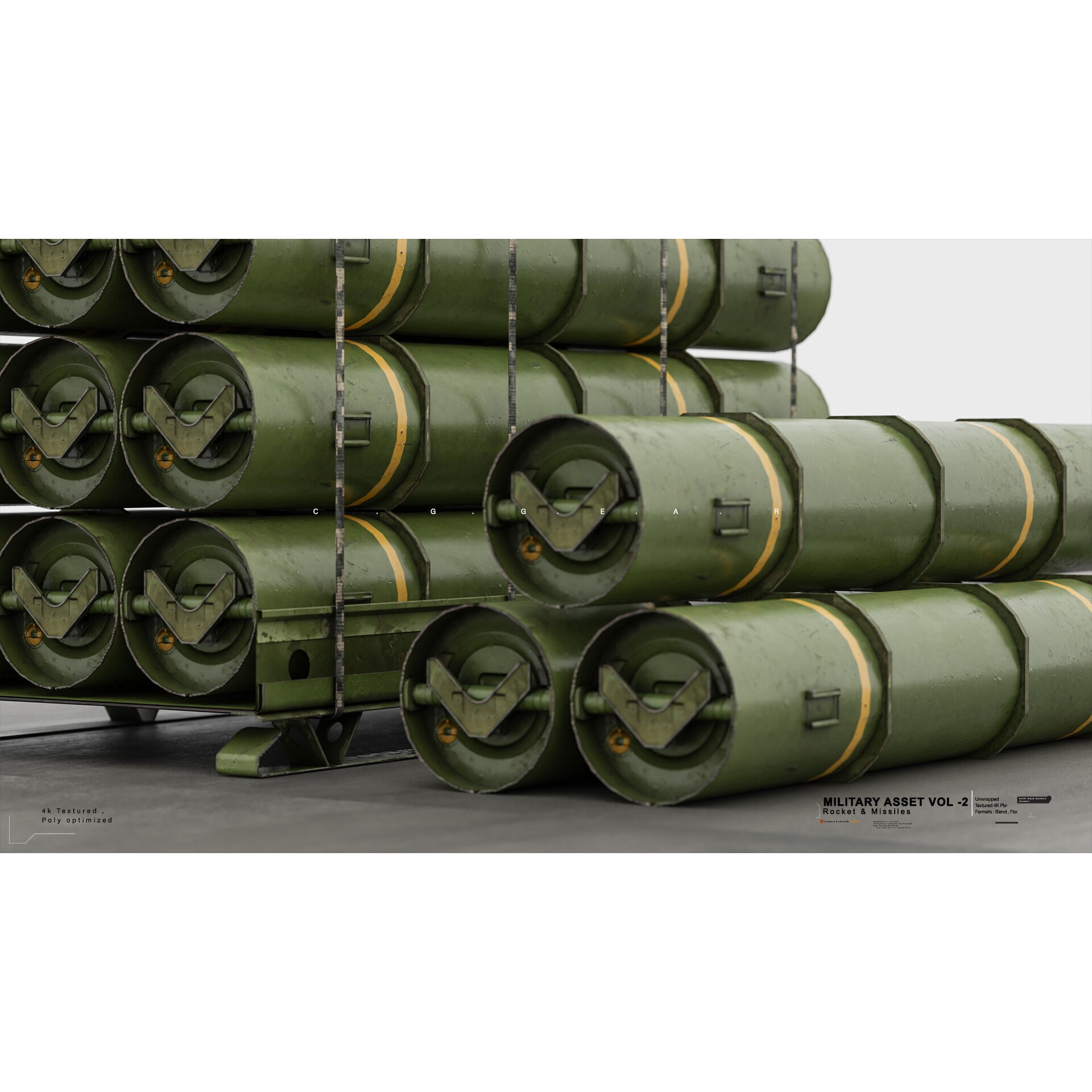 Military Asset Pack - Game-Ready 3D Model - View 18