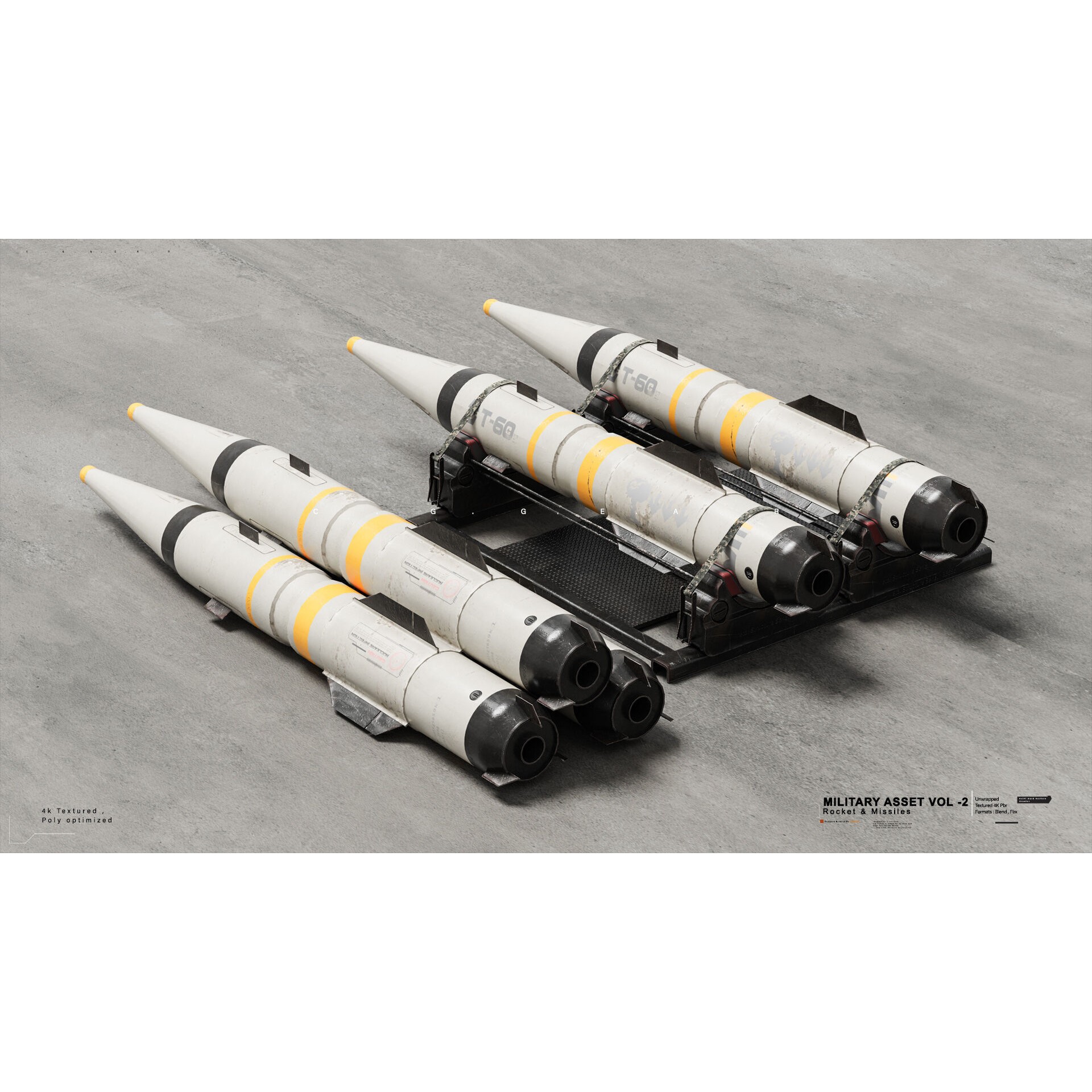 Military Asset Pack - Game-Ready 3D Model - View 4