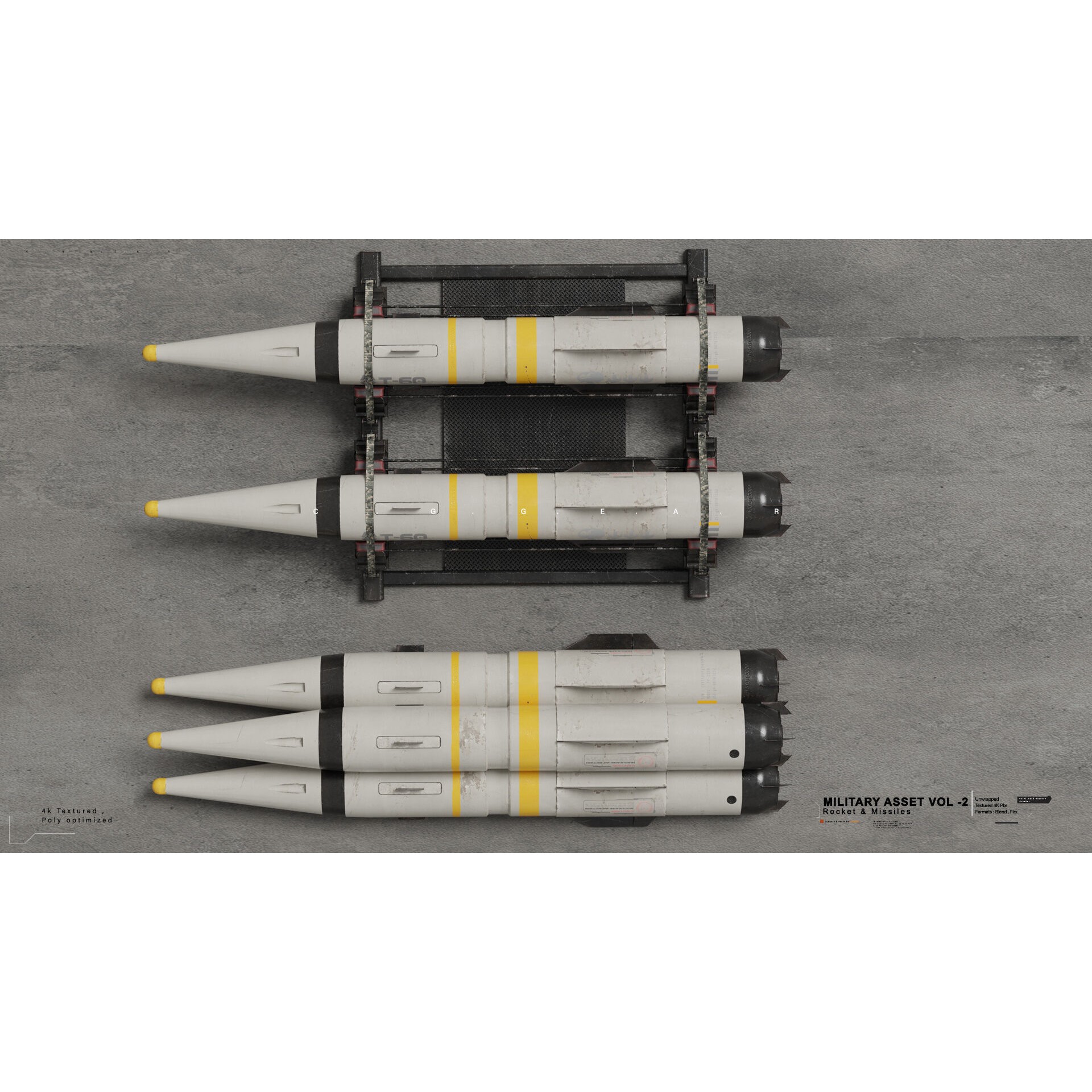 Military Asset Pack - Game-Ready 3D Model - View 7