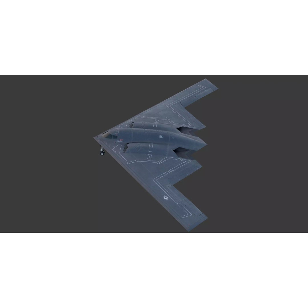 Northrop B-2 Spirit Bomber 3D Model – High-Resolution PBR Asset, FBX, OBJ
