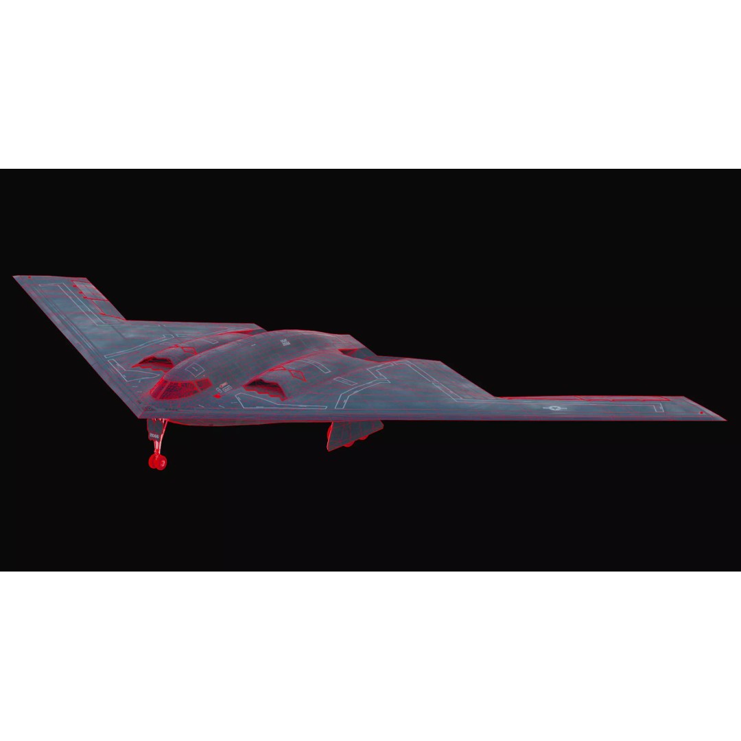 Northrop B-2 Spirit Bomber 3D Model – High-Resolution PBR Asset, FBX, OBJ - View 10