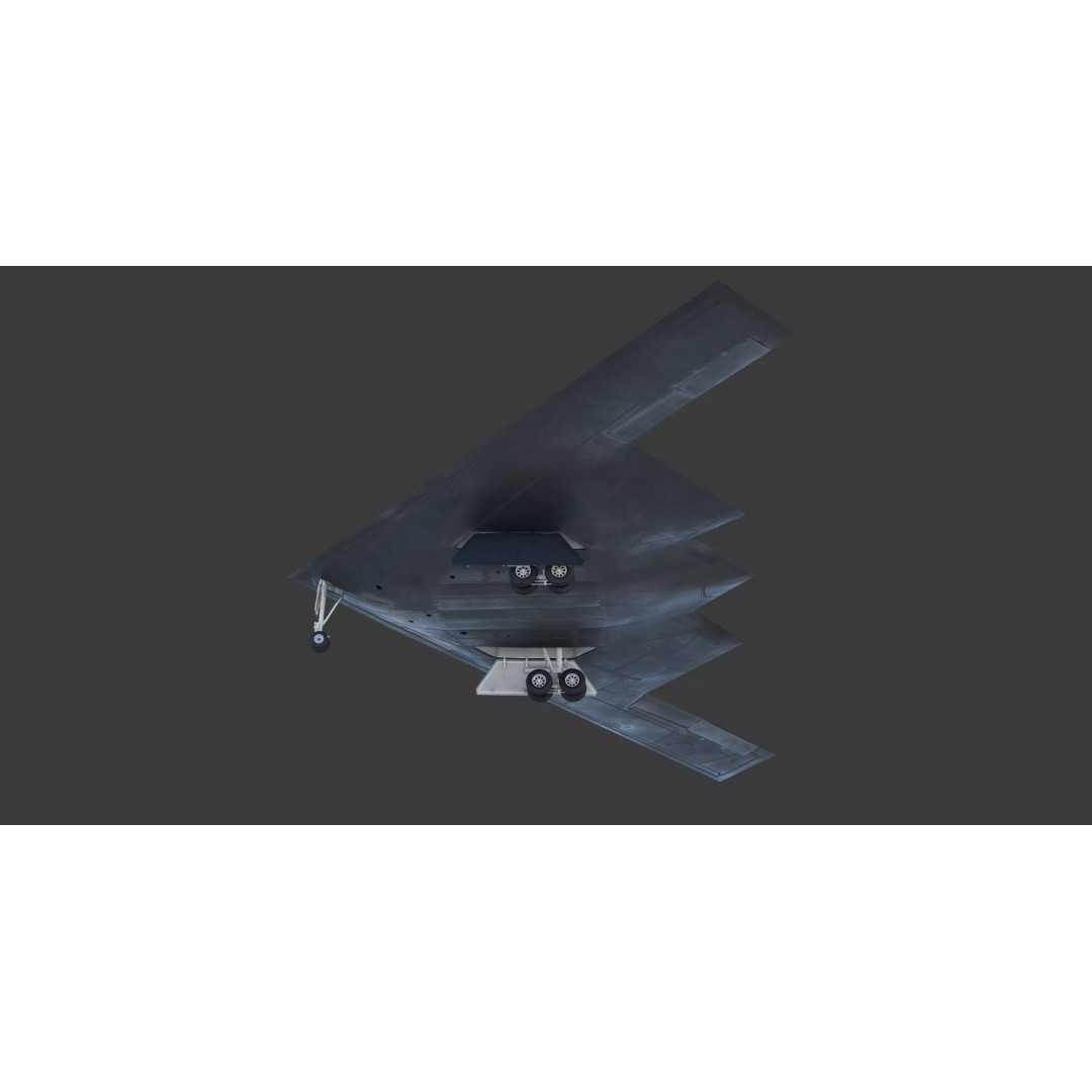 Northrop B-2 Spirit Bomber 3D Model – High-Resolution PBR Asset, FBX, OBJ - View 12
