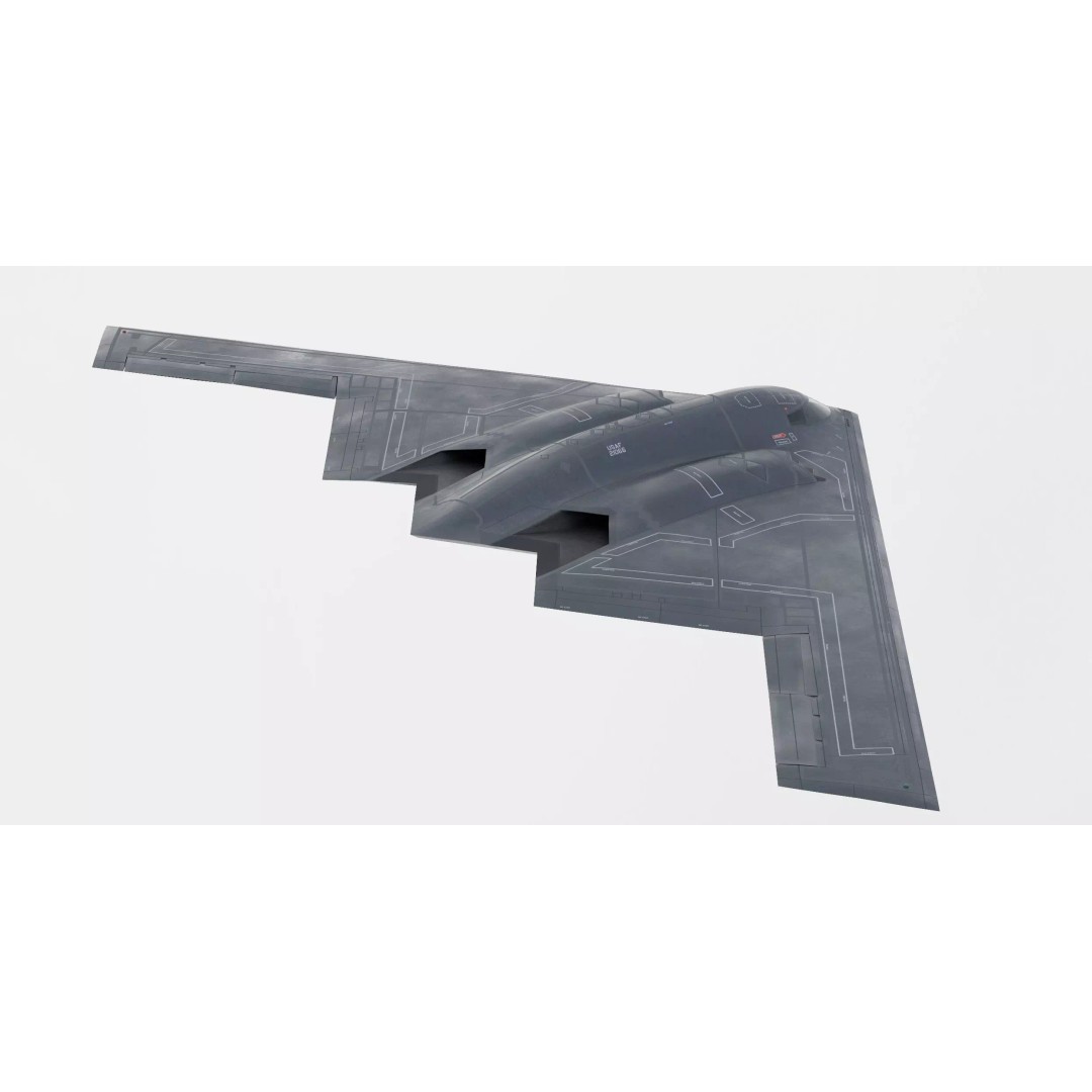 Northrop B-2 Spirit Bomber 3D Model – High-Resolution PBR Asset, FBX, OBJ - View 2