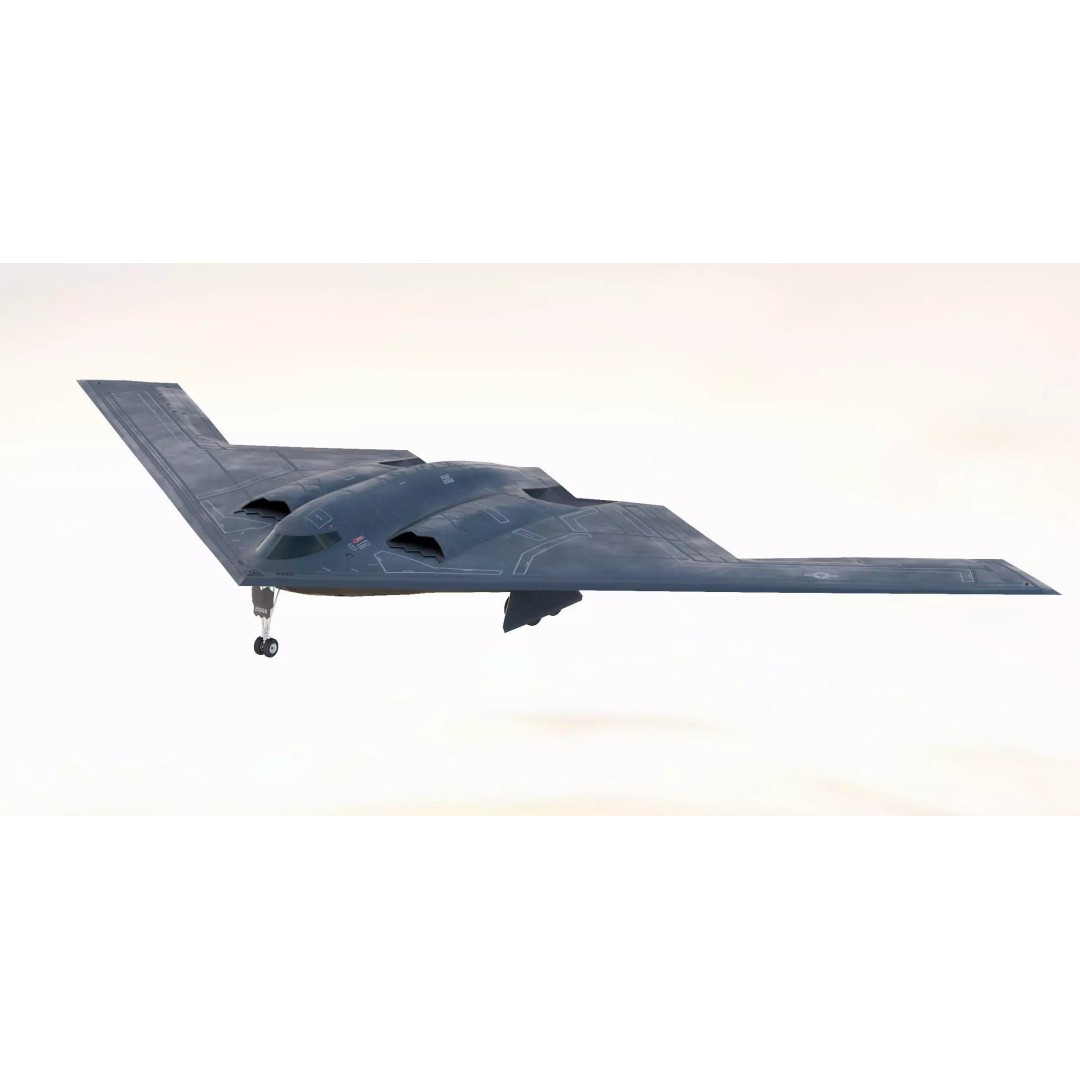 Northrop B-2 Spirit Bomber 3D Model – High-Resolution PBR Asset, FBX, OBJ - View 9