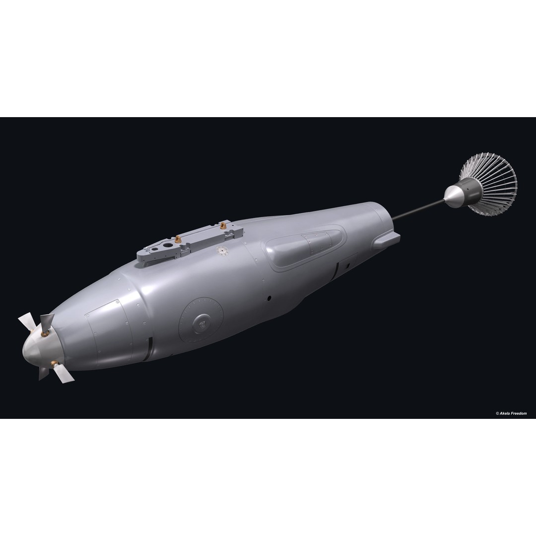 Refueling Pod 3D Model – Medium Polygon Aircraft Part, FBX, OBJ - View 3