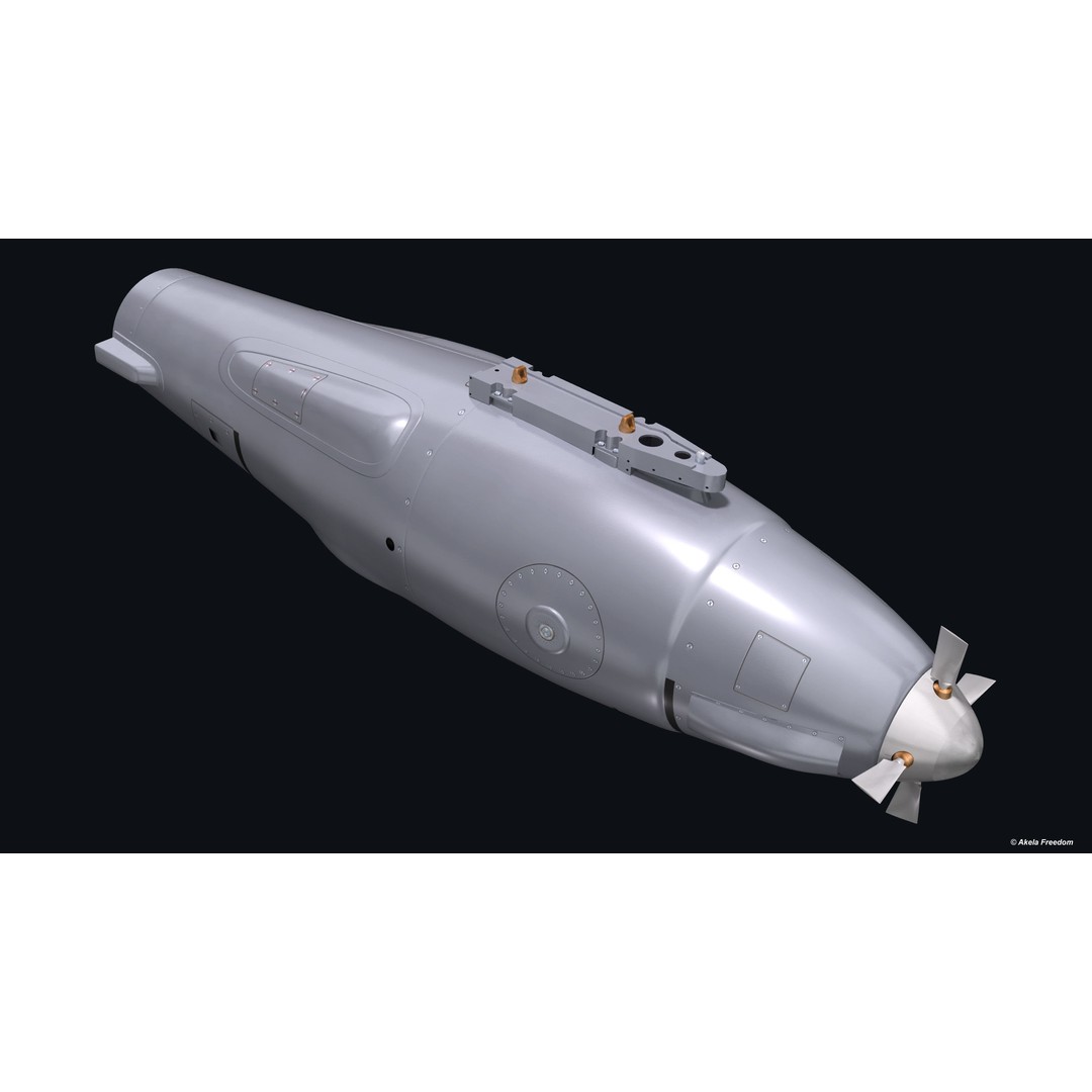 Refueling Pod 3D Model – Medium Polygon Aircraft Part, FBX, OBJ - View 4