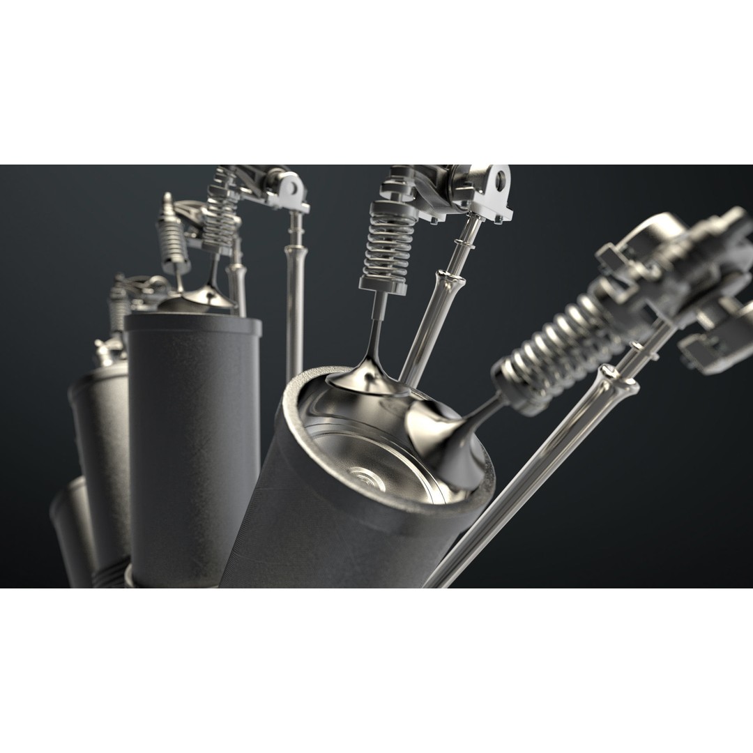 Radial Aircraft Engine 3D Model – Animated PBR Asset, FBX - View 11