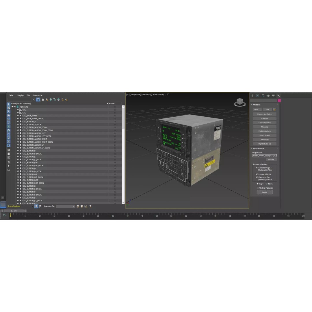 Control Display Units 3D Model – High Detail Military & Civilian Asset, FBX - View 20