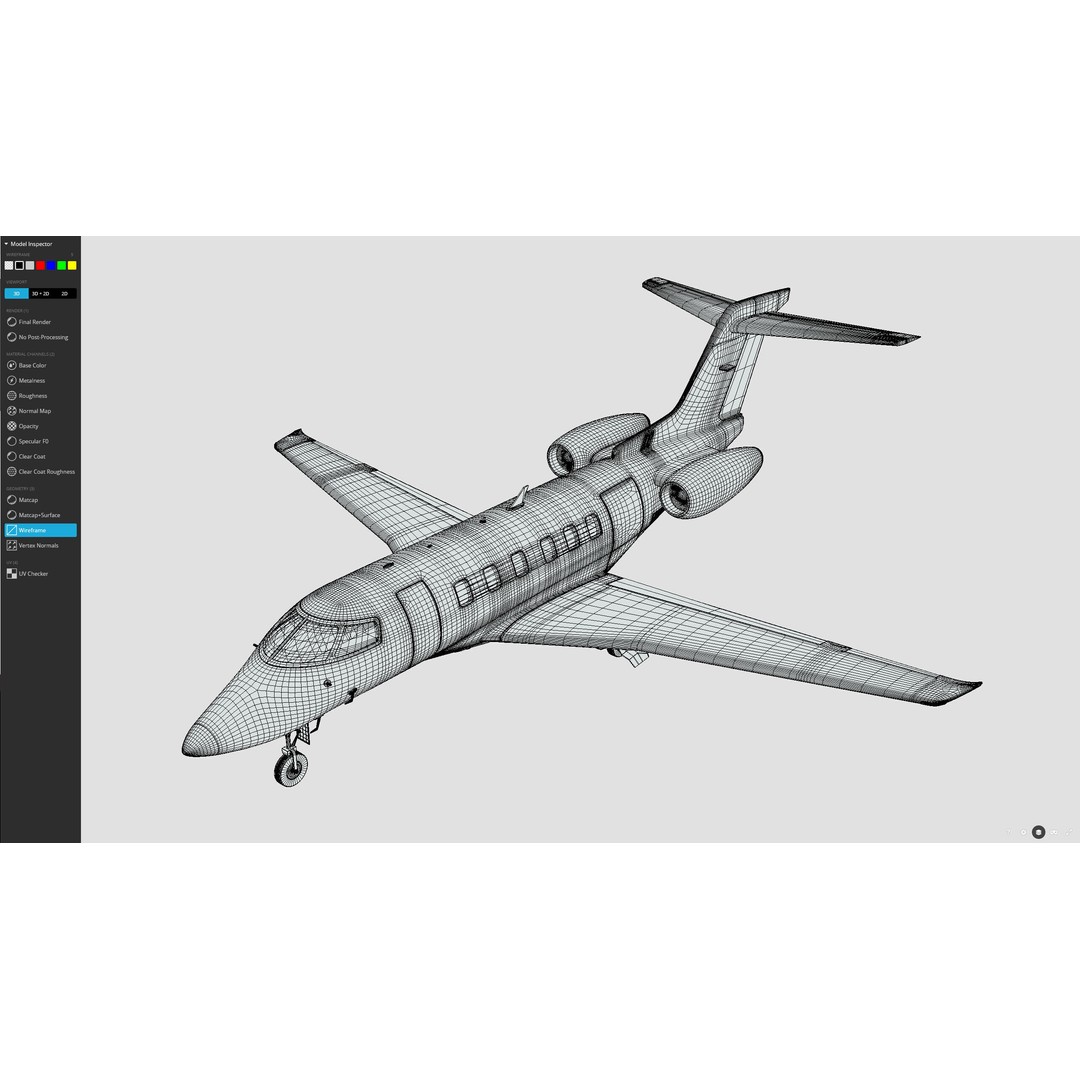 Pilatus PC-24 3D Model – Low Poly Aircraft Asset, FBX, OBJ