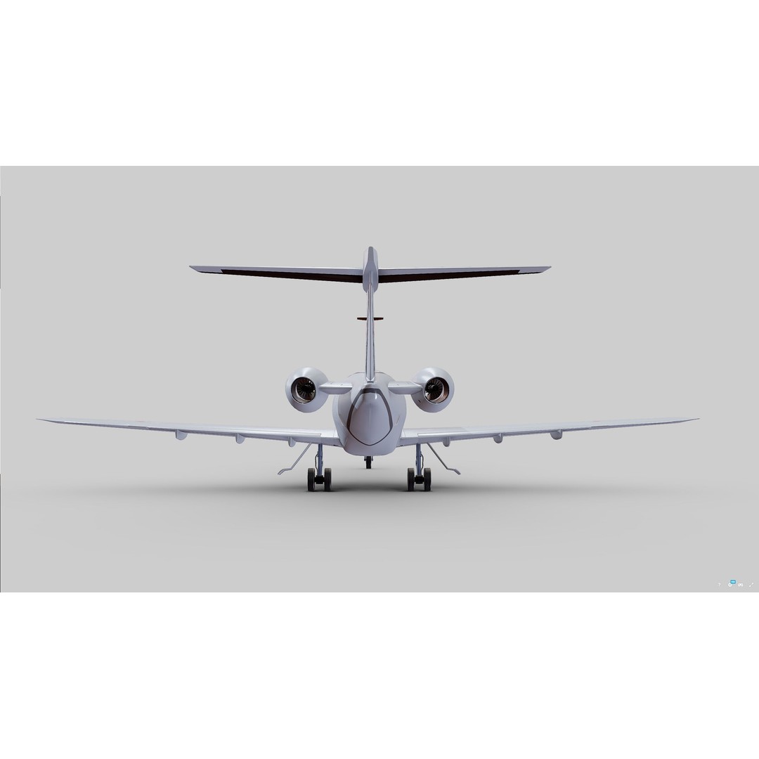 Pilatus PC-24 3D Model – Low Poly Aircraft Asset, FBX, OBJ - View 6