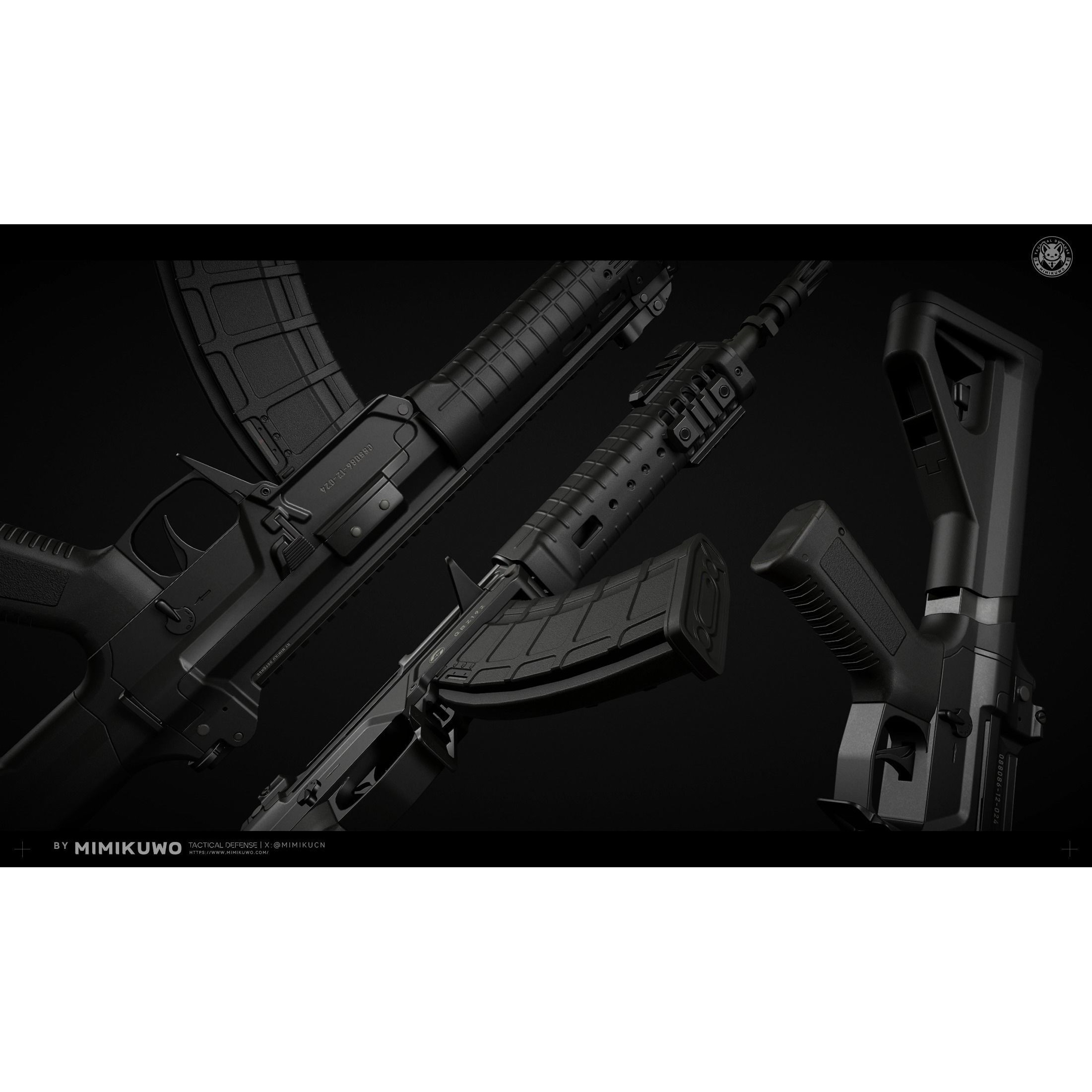 QBZ191 And 192 - Low-Poly Game-Ready 3D Model - View 4