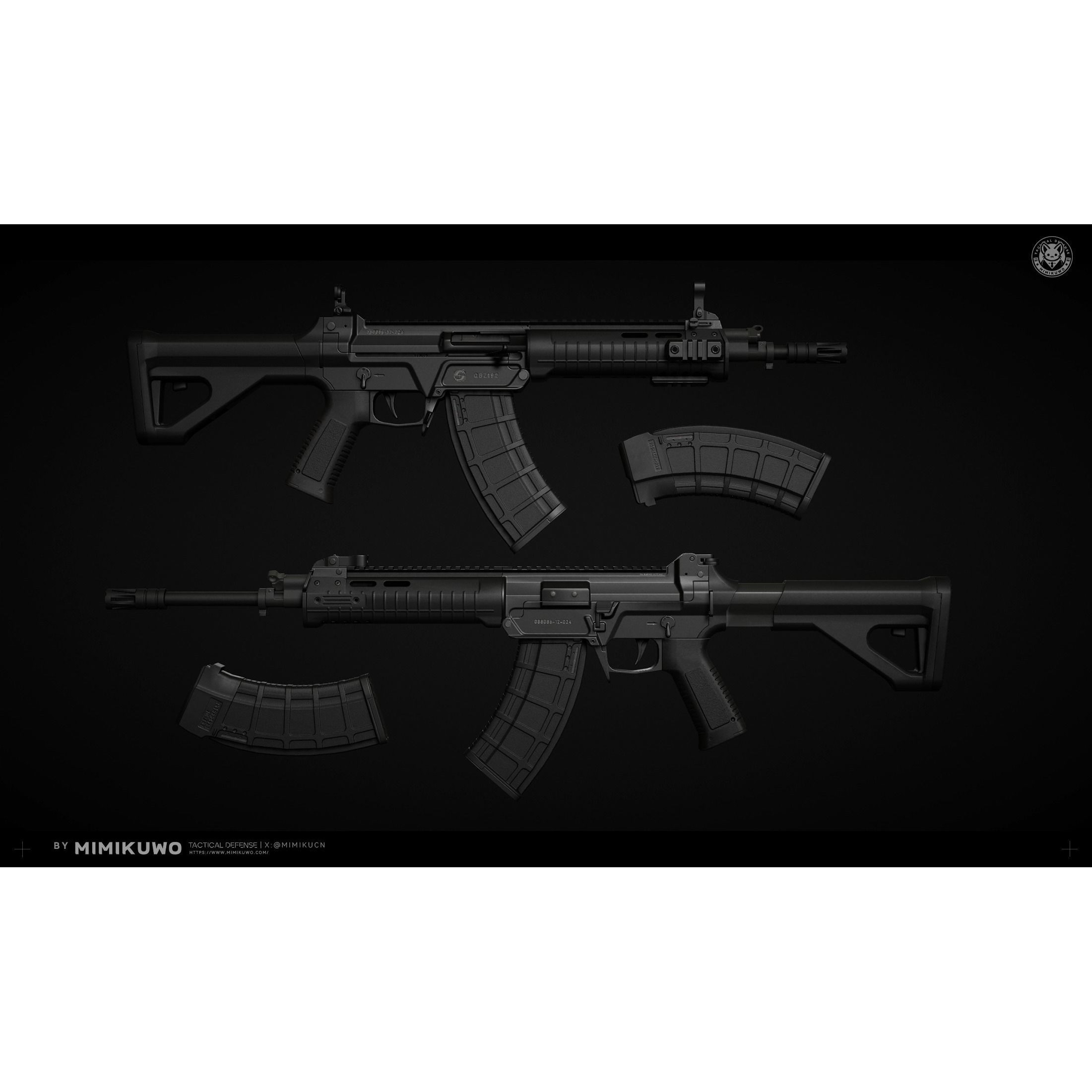 QBZ191 And 192 - Low-Poly Game-Ready 3D Model - View 5