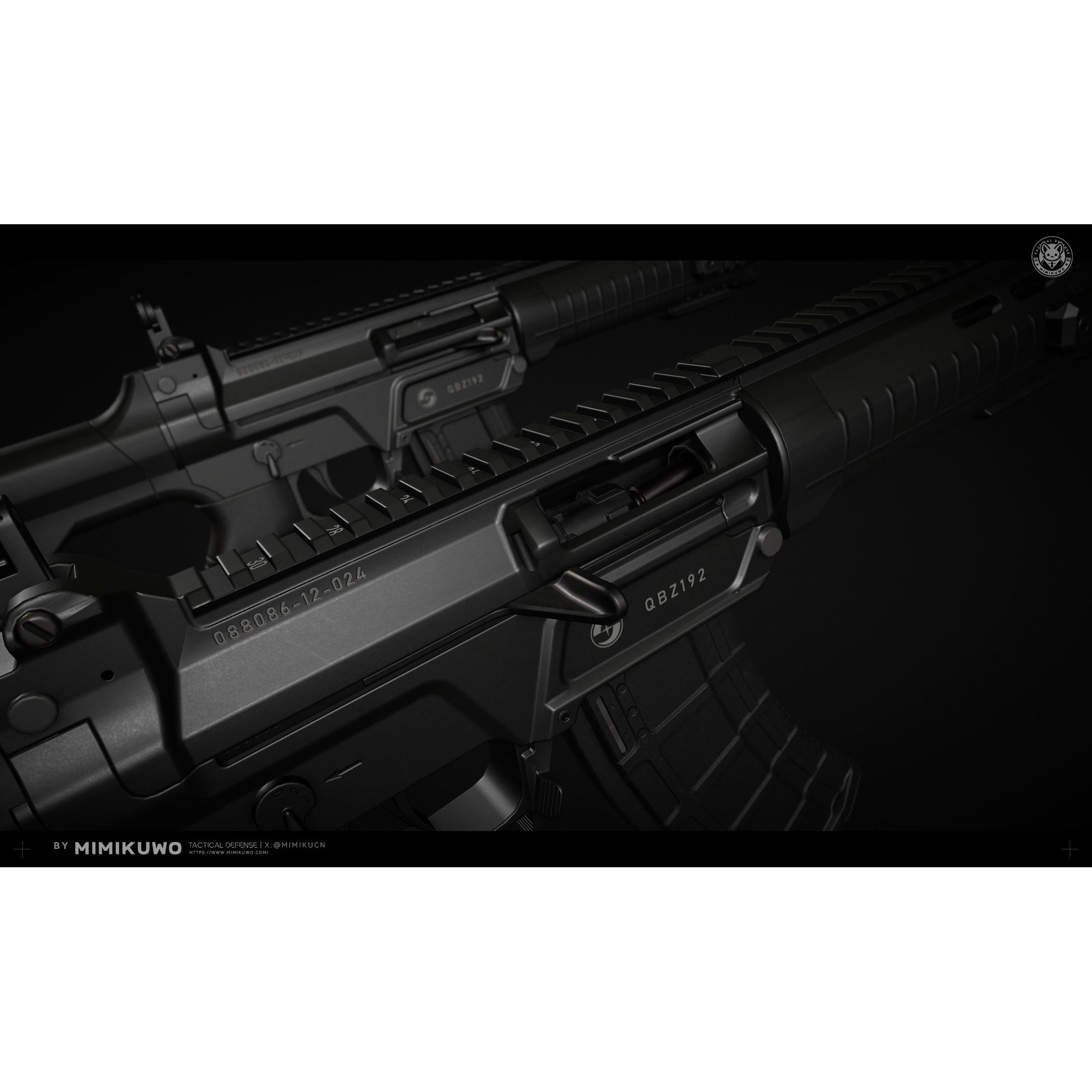 QBZ191 And 192 - Low-Poly Game-Ready 3D Model - View 7