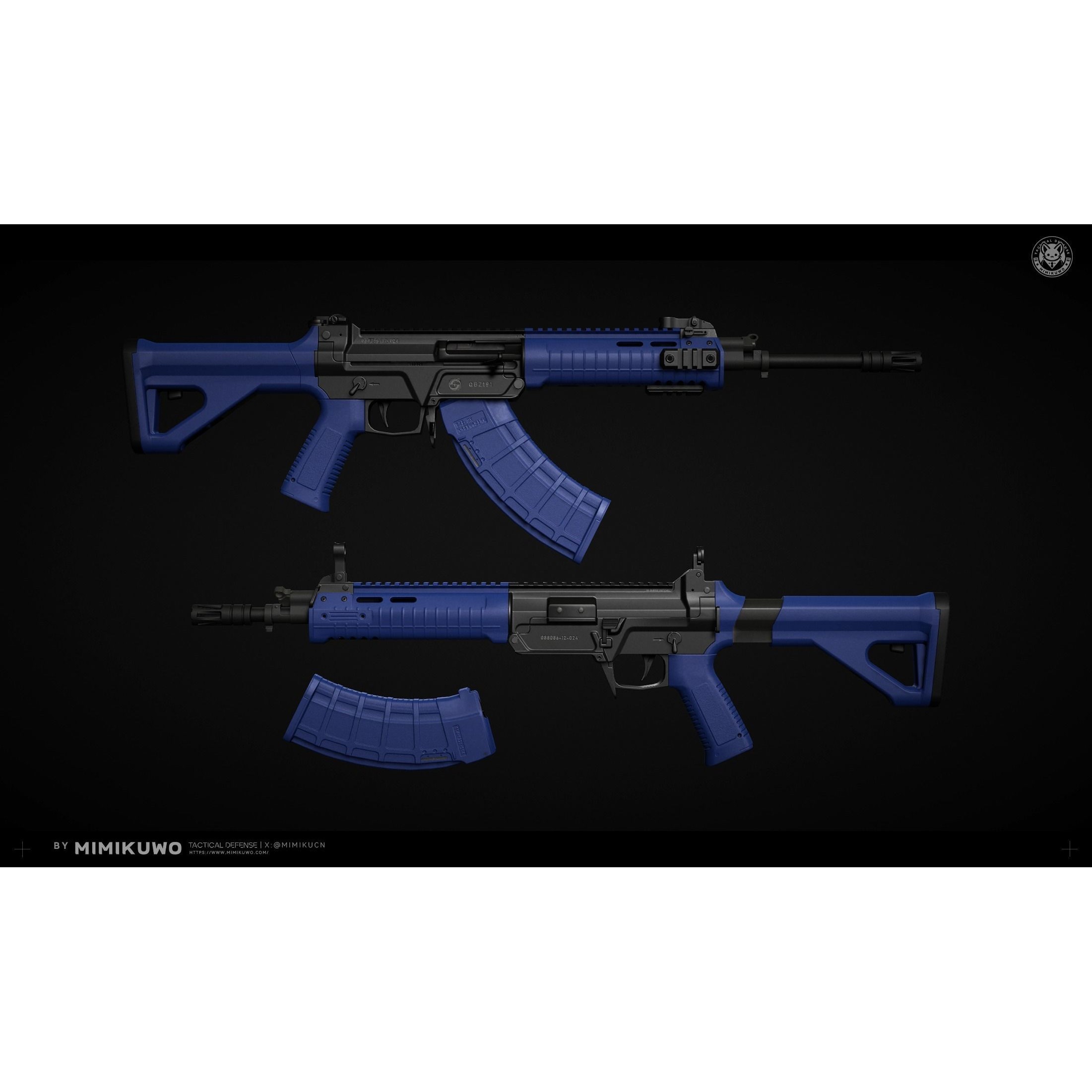 QBZ191 And 192 - Low-Poly Game-Ready 3D Model - View 8