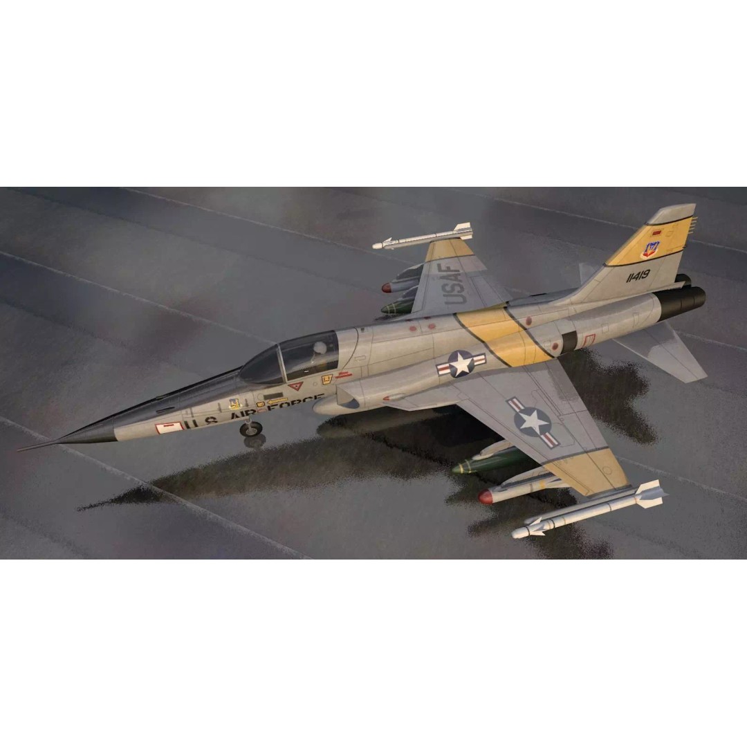 Northrop F-5E Tiger II 3D Model – Historic Supersonic Fighter, FBX, OBJ - View 2