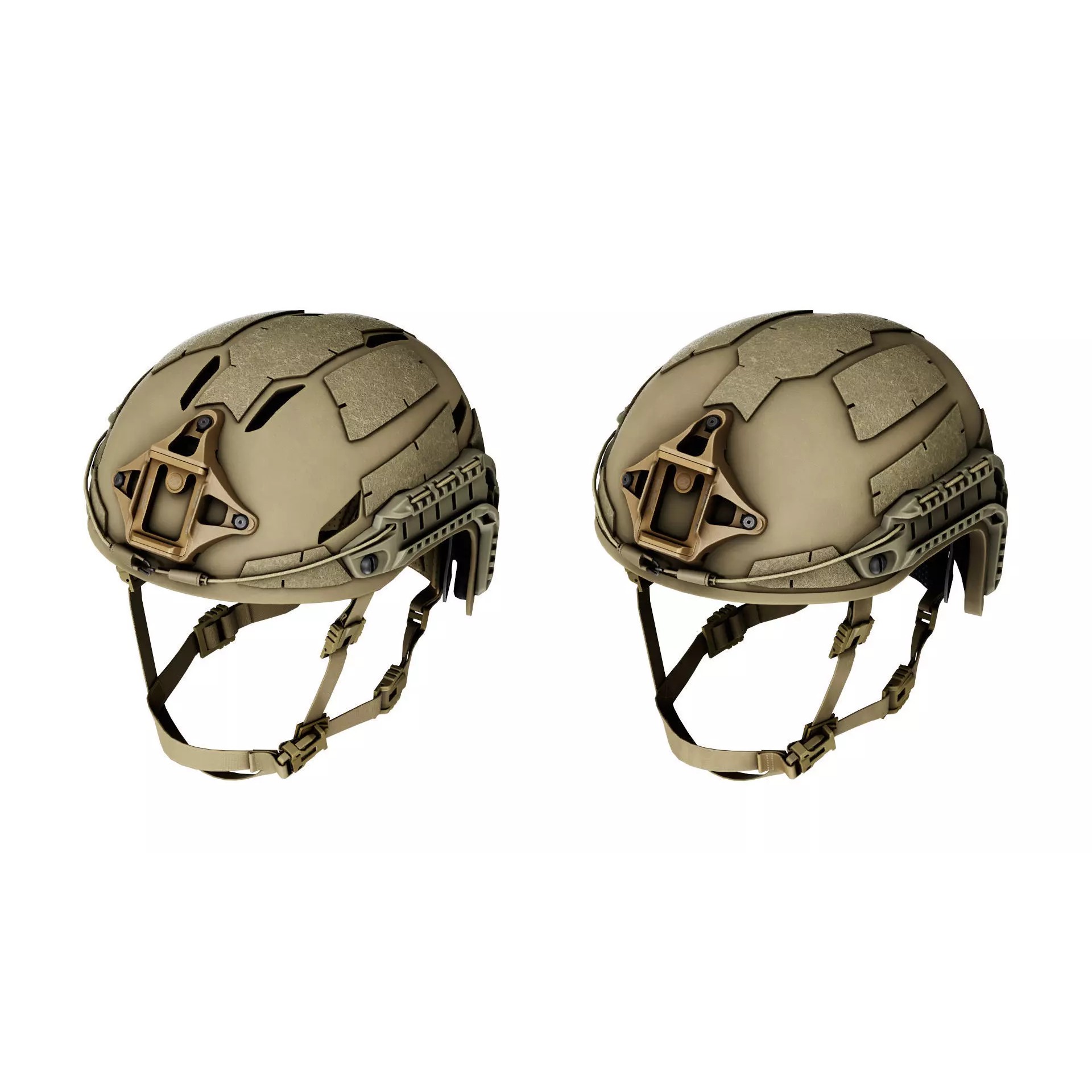 GALVION Caiman Bump and Ballistic Helmet - Low-Poly Game-Ready 3D Model - View 4