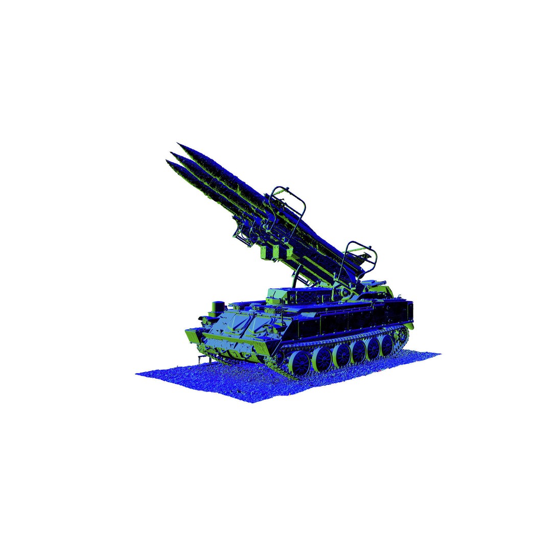 SPU 2 P25M1 Launcher 3D Model – High Poly Military Vehicle, FBX - View 3