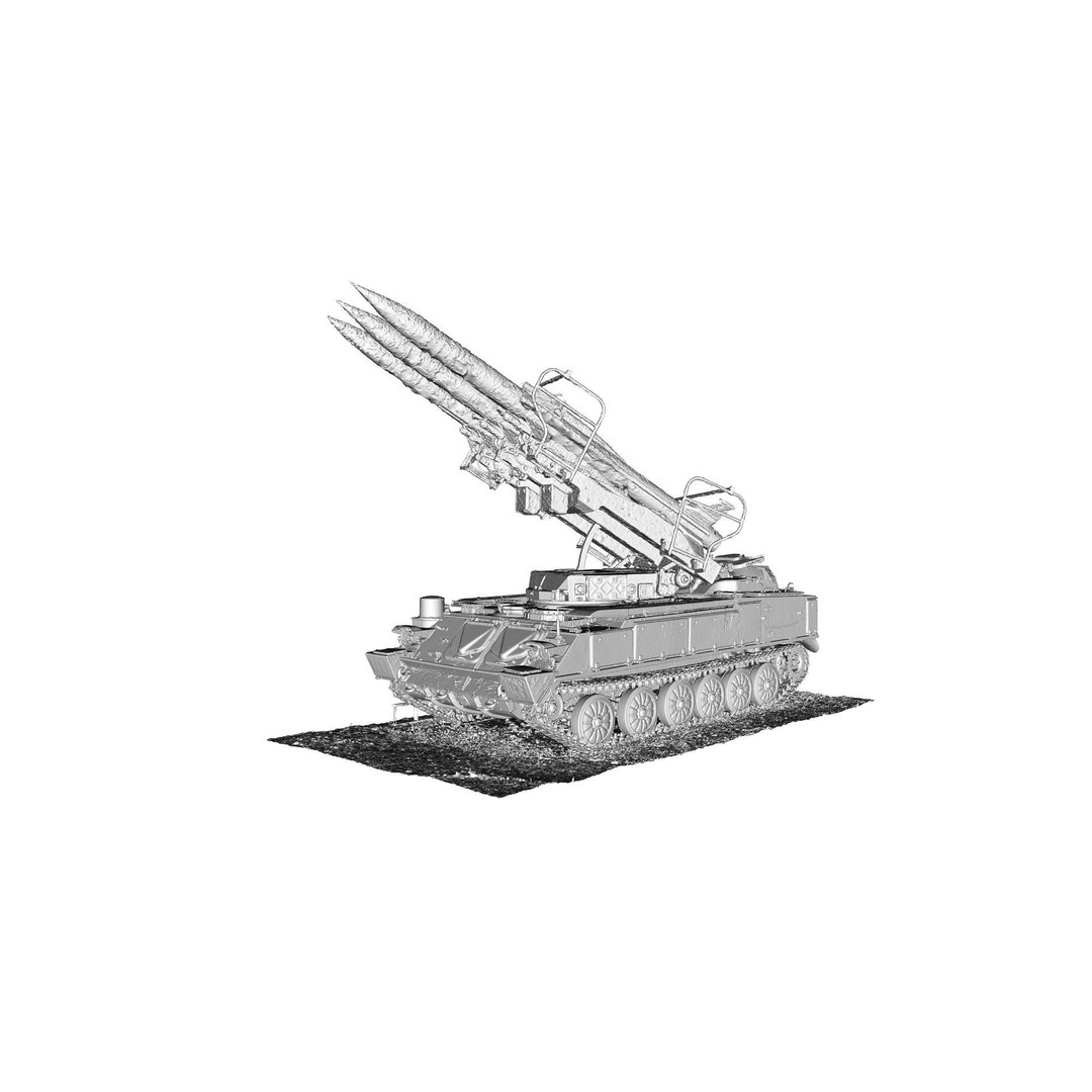 SPU 2 P25M1 Launcher 3D Model – High Poly Military Vehicle, FBX - View 4