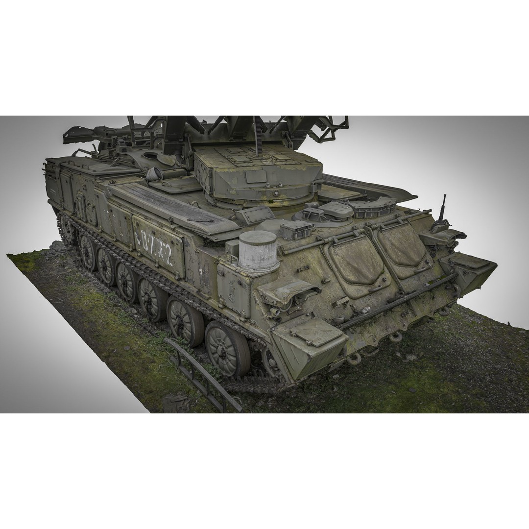 SPU 2 P25M1 Launcher 3D Model – High Poly Military Vehicle, FBX - View 6