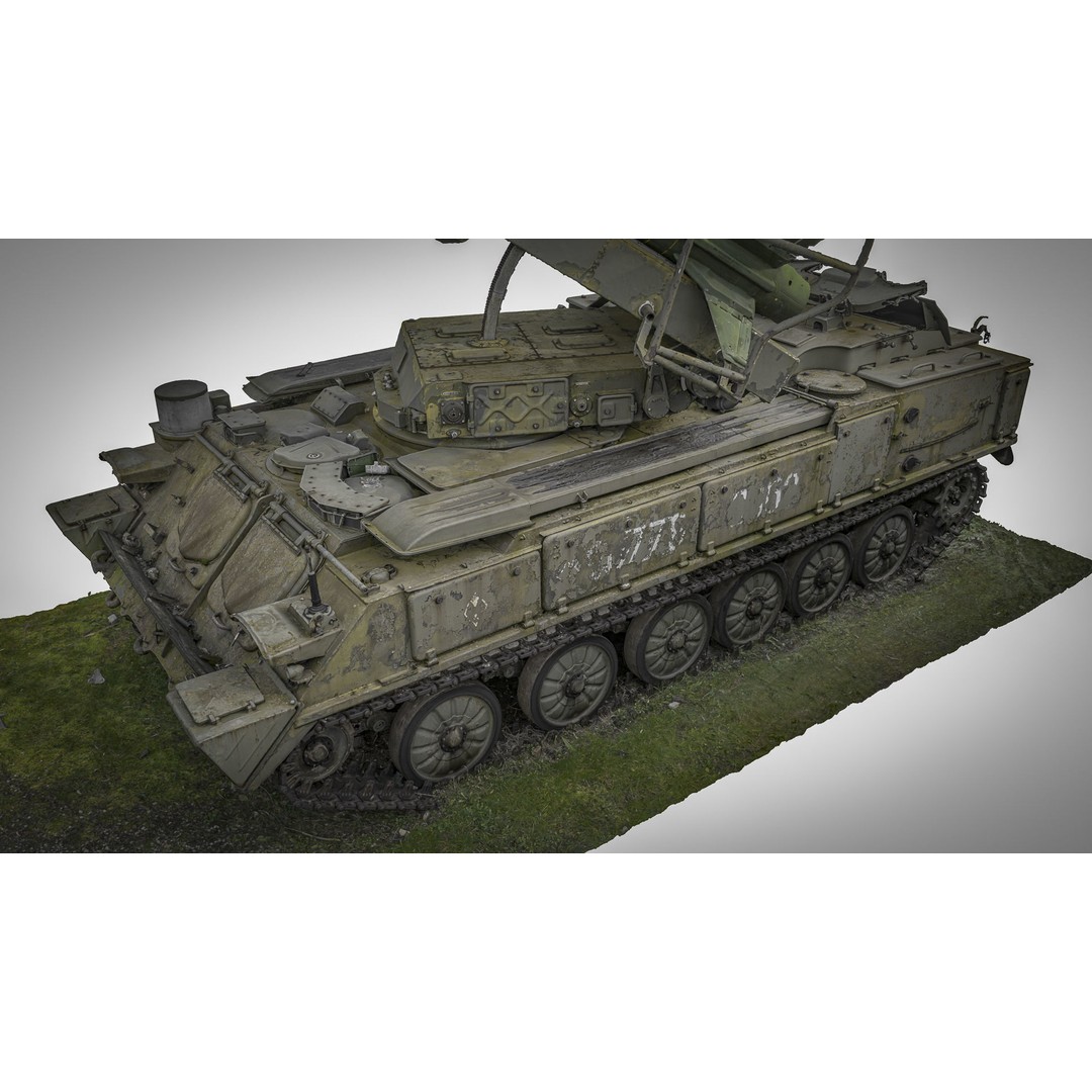 SPU 2 P25M1 Launcher 3D Model – High Poly Military Vehicle, FBX - View 9