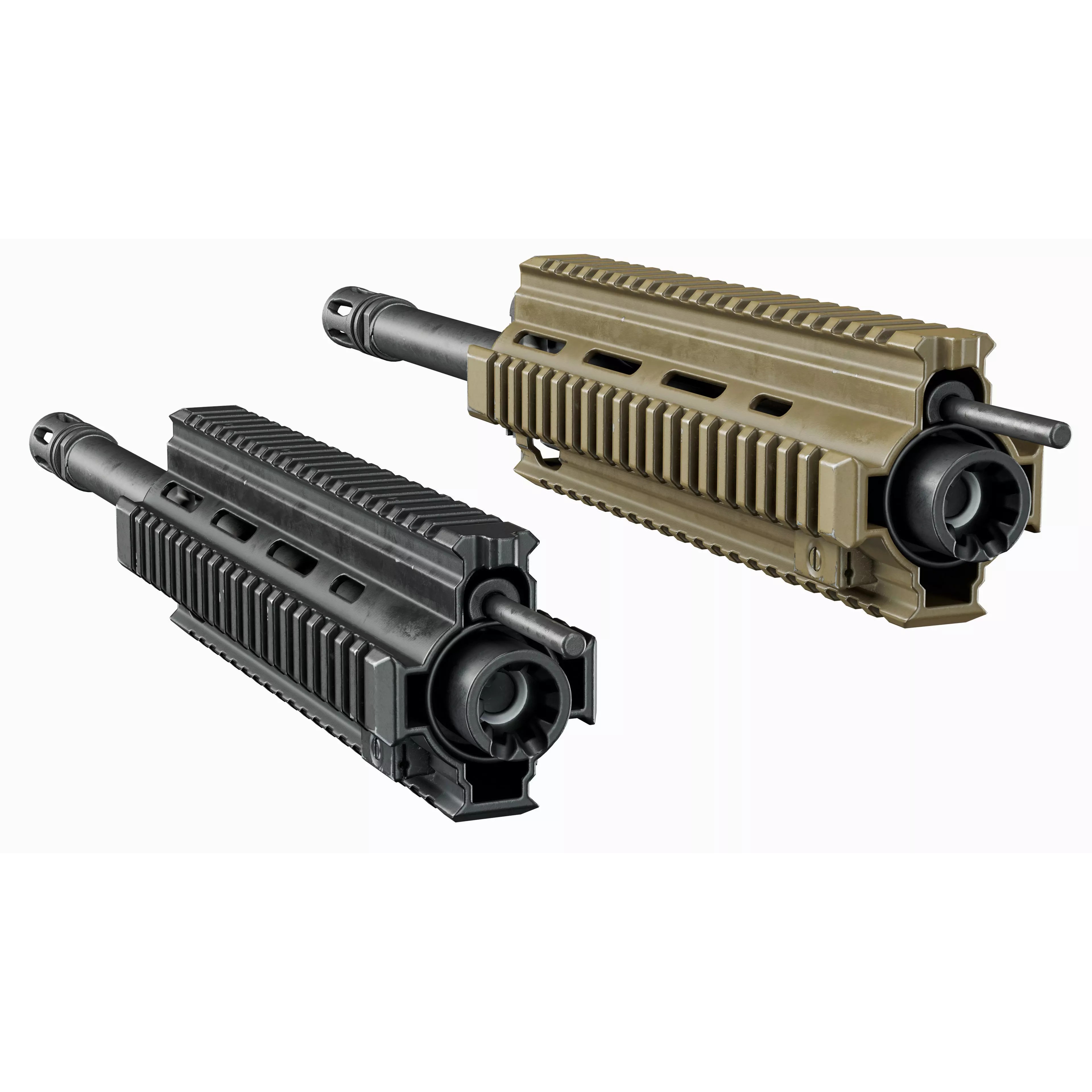 AR 15 Tactical Modular Handguards - Low-Poly Game-Ready 3D Model - View 10