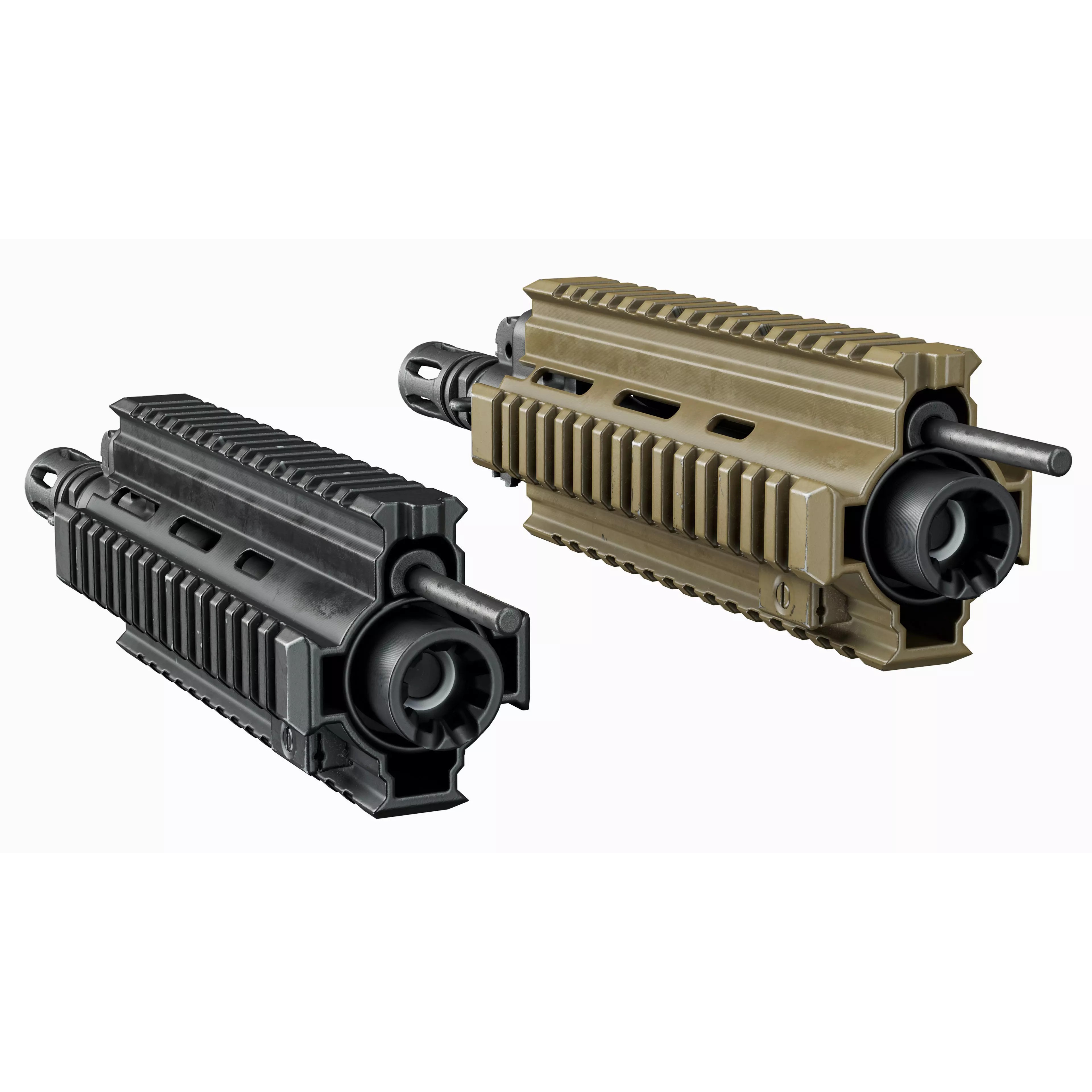 AR 15 Tactical Modular Handguards - Low-Poly Game-Ready 3D Model - View 12