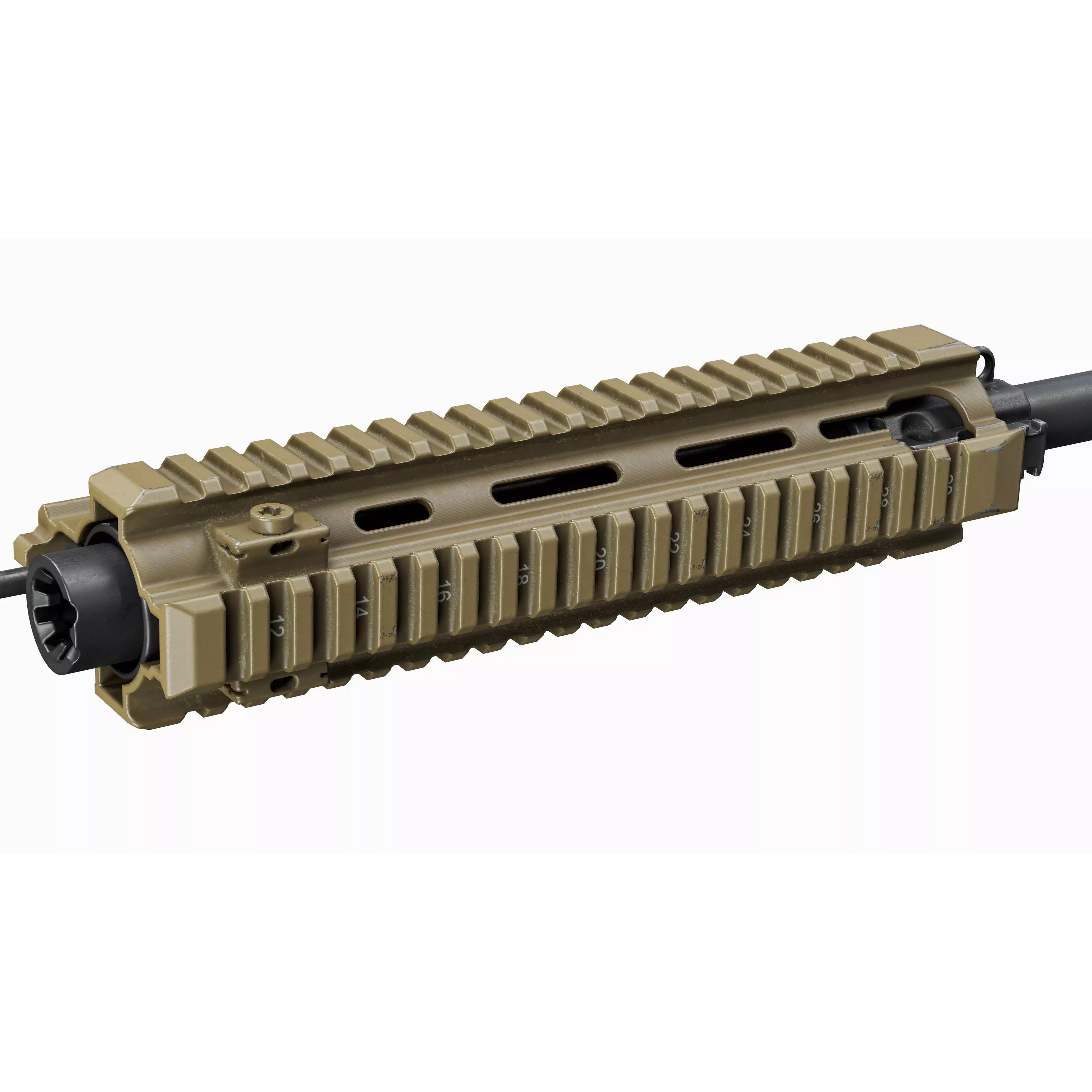 AR 15 Tactical Modular Handguards - Low-Poly Game-Ready 3D Model - View 17