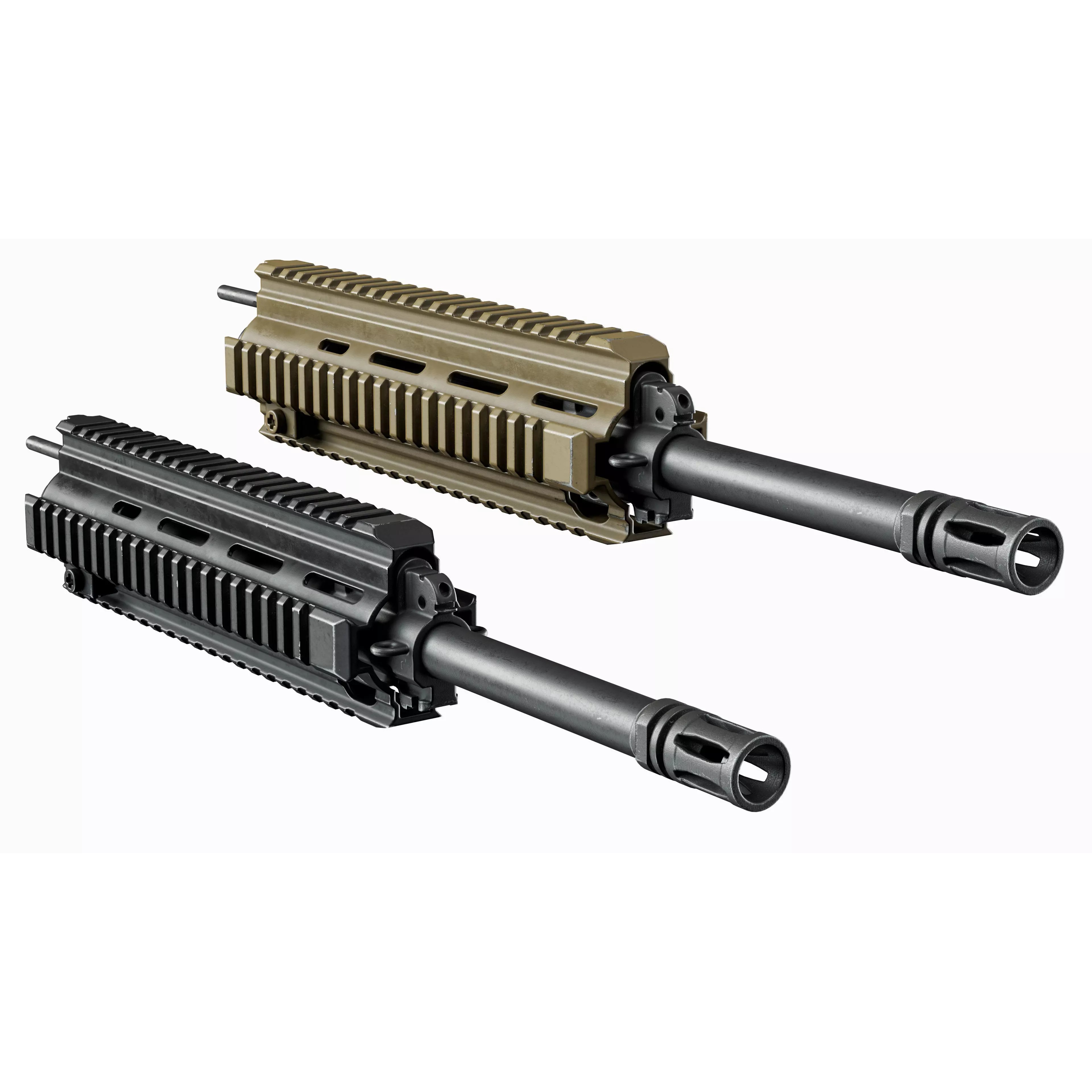 AR 15 Tactical Modular Handguards - Low-Poly Game-Ready 3D Model - View 8