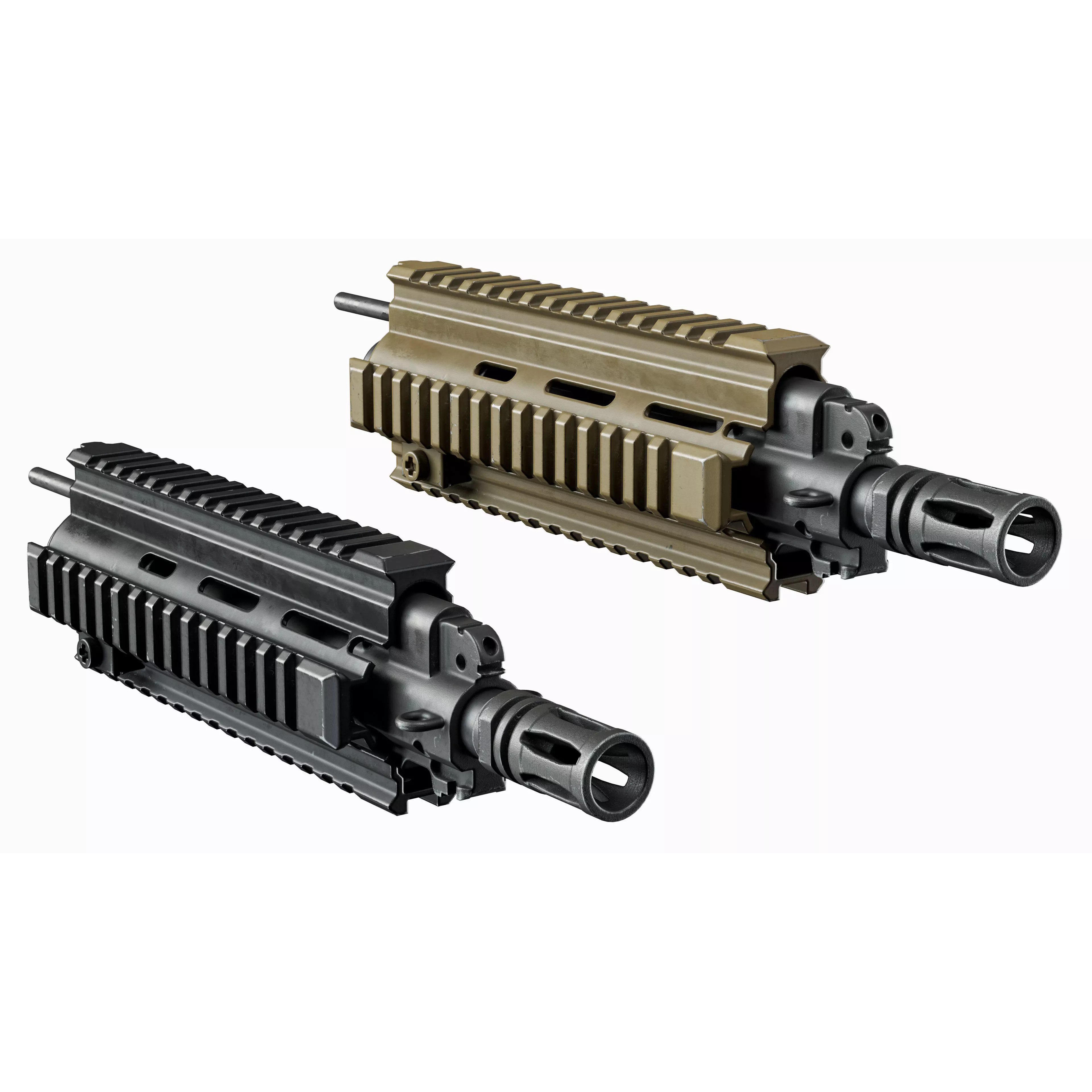 AR 15 Tactical Modular Handguards - Low-Poly Game-Ready 3D Model - View 9