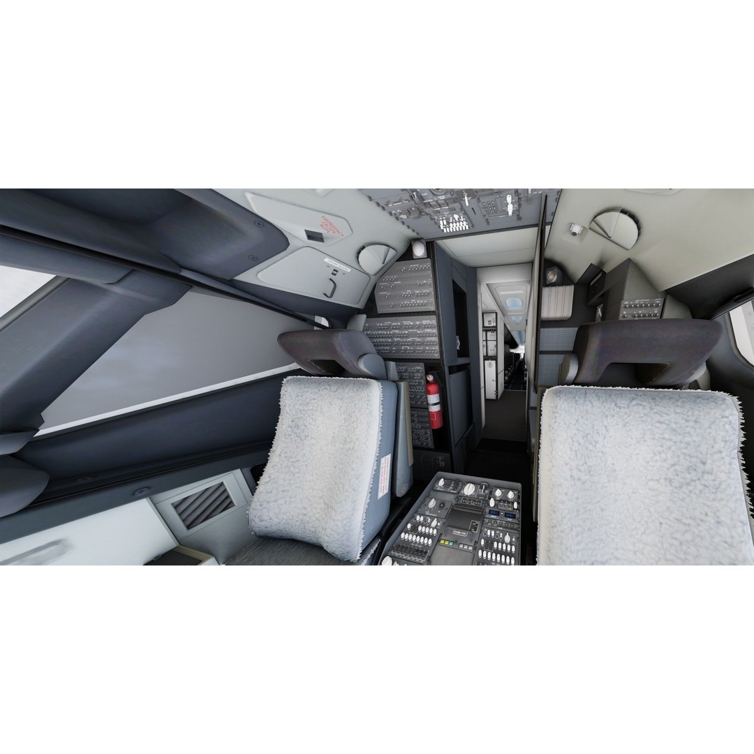 Boeing 737 MAX 3D Model – Low Poly Animated Aircraft, FBX, OBJ - View 10