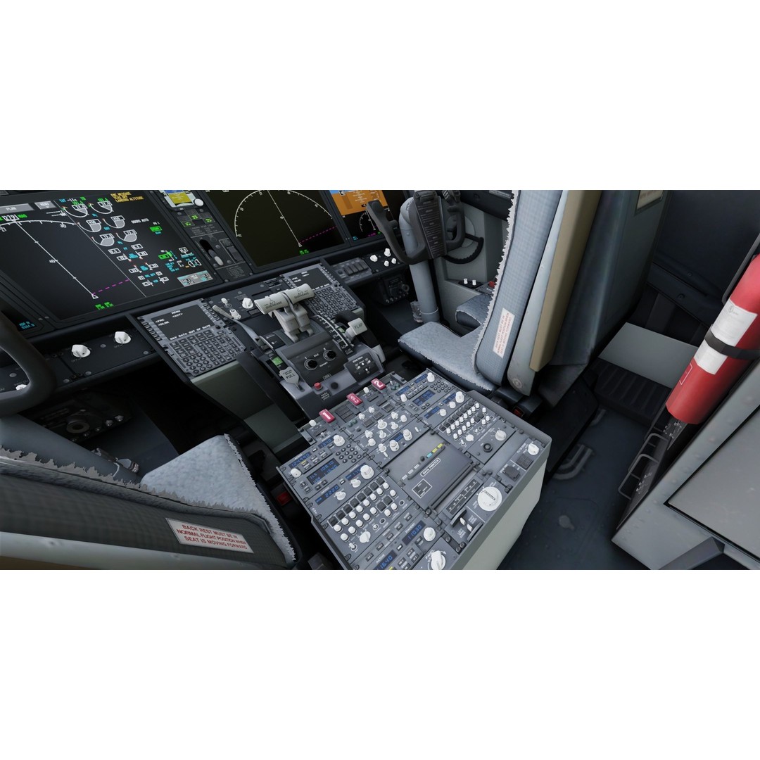 Boeing 737 MAX 3D Model – Low Poly Animated Aircraft, FBX, OBJ - View 11