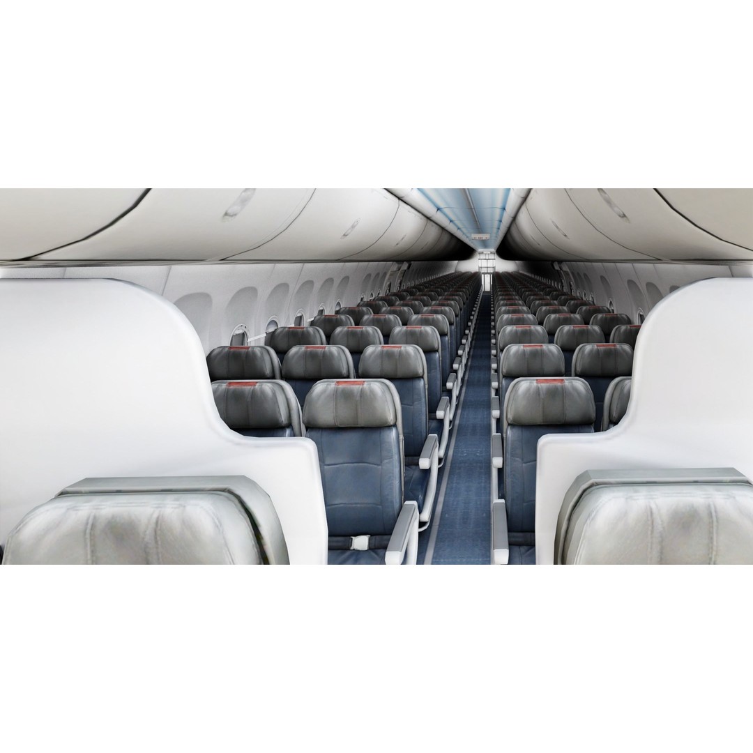 Boeing 737 MAX 3D Model – Low Poly Animated Aircraft, FBX, OBJ - View 14