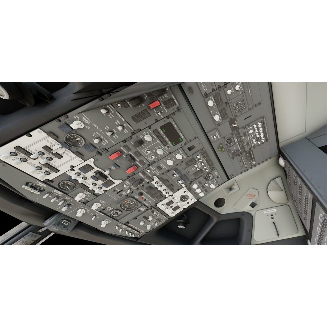 Boeing 737 MAX 3D Model – Low Poly Animated Aircraft, FBX, OBJ - View 9