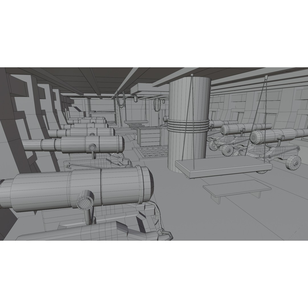 Fantasy Airship 3D Model – Detailed Rigged Blimp with PBR Textures, Blender, FBX, OBJ - View 21