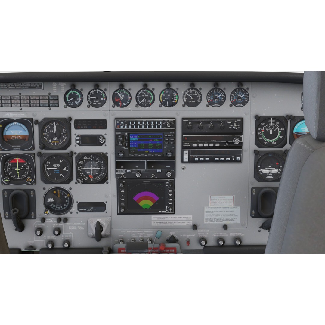 Cessna 208B Grand Caravan 3D Model – Low Poly Game Asset, FBX - View 11