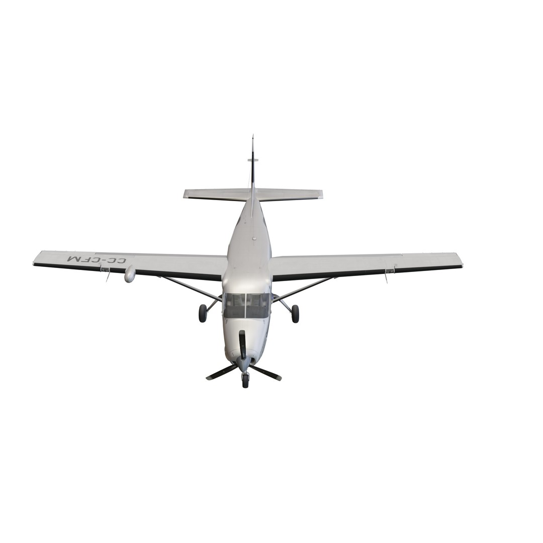 Cessna 208B Grand Caravan 3D Model – Low Poly Game Asset, FBX - View 9