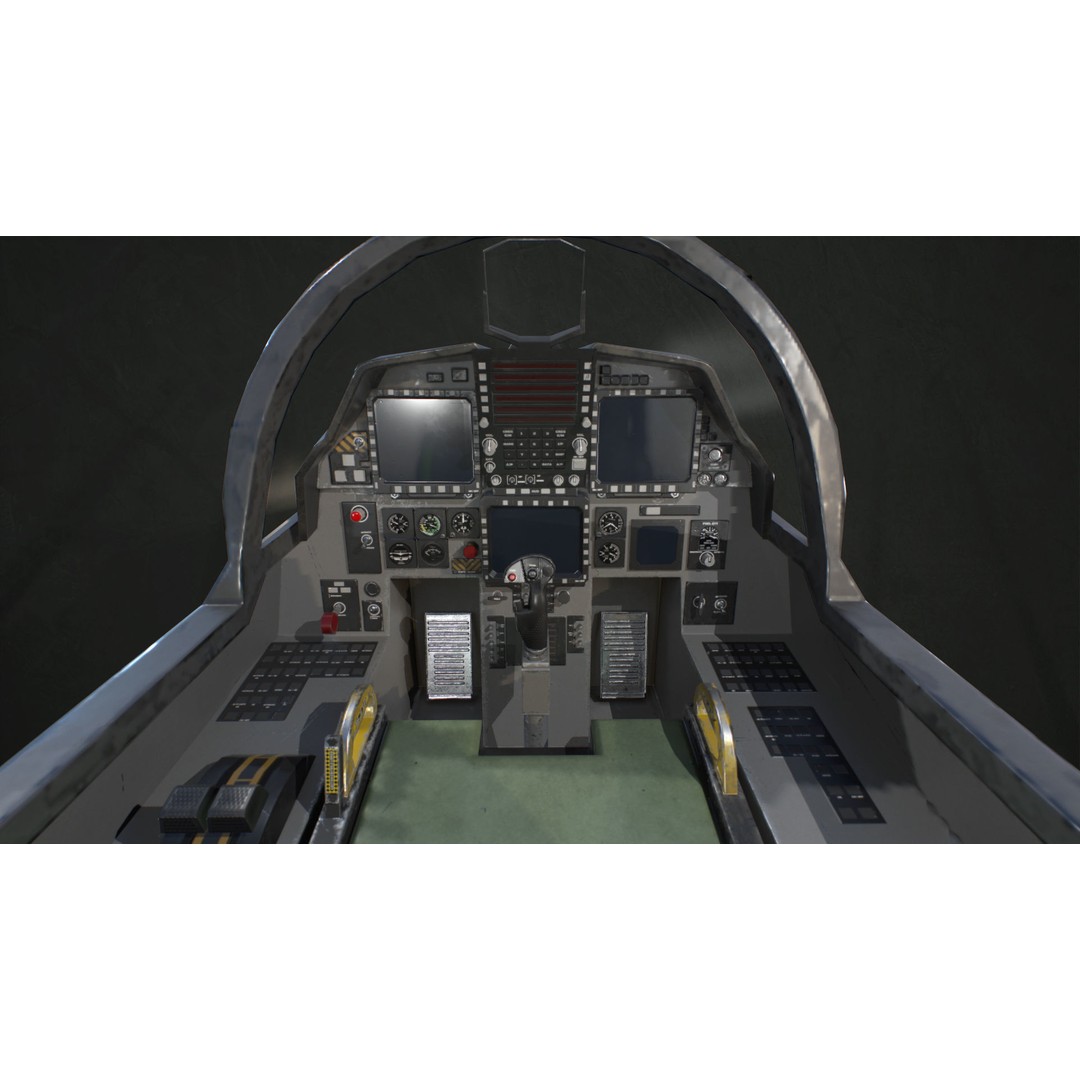 McDonnell Douglas F-15E Strike Eagle 3D Model – Low Poly Game-Ready Asset, FBX, OBJ - View 24
