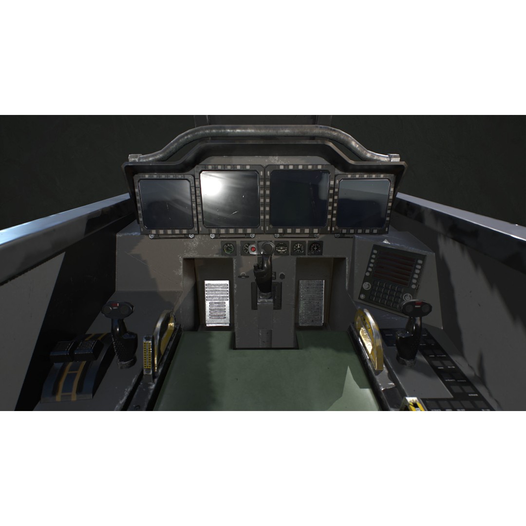 McDonnell Douglas F-15E Strike Eagle 3D Model – Low Poly Game-Ready Asset, FBX, OBJ - View 25
