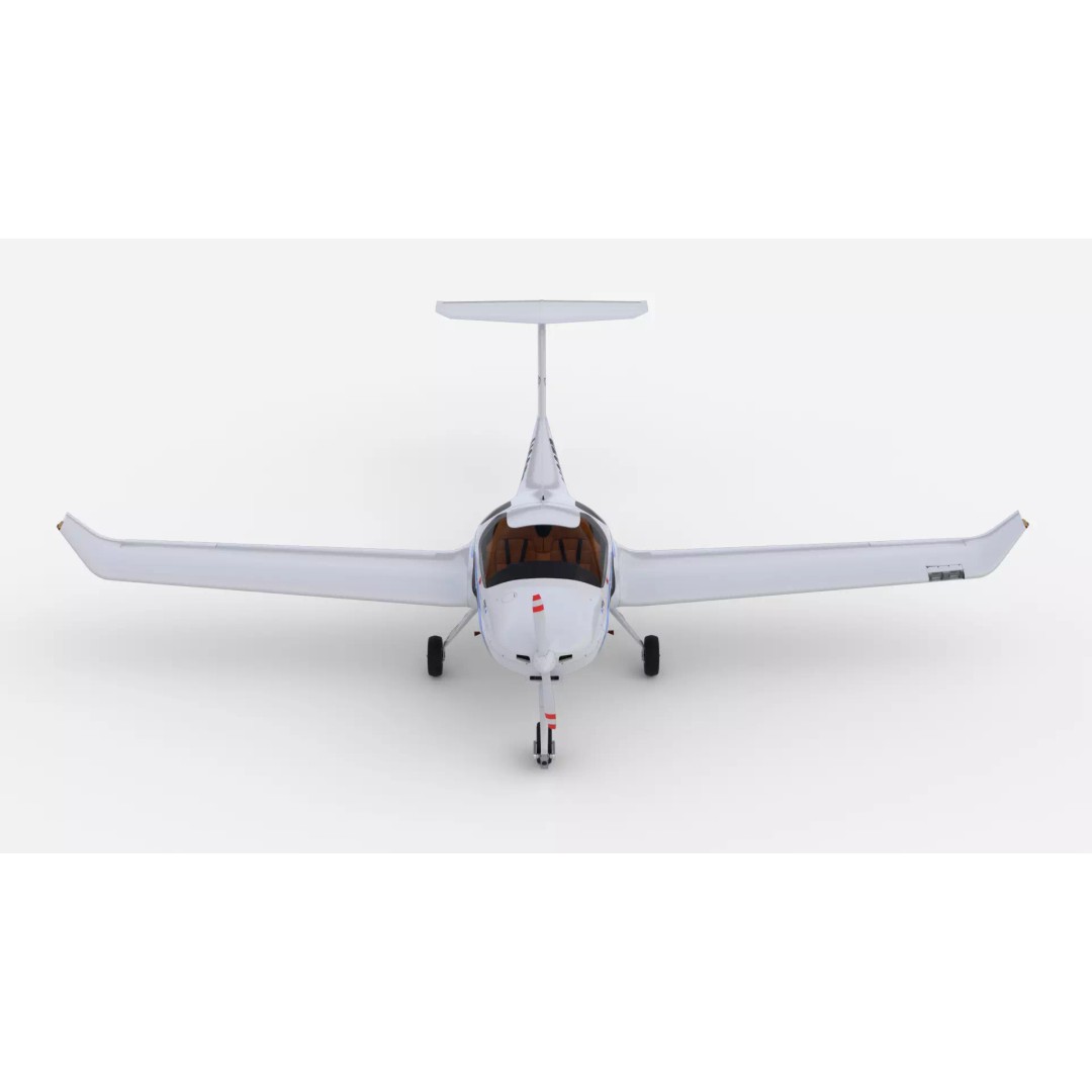 Diamond DA20 Aircraft 3D Model – Low Poly Rigged Game Asset, Blender, FBX - View 10