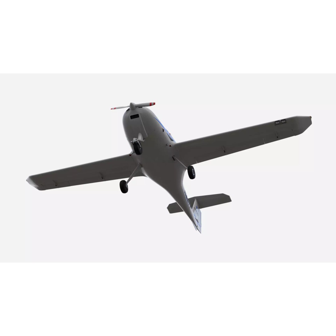 Diamond DA20 Aircraft 3D Model – Low Poly Rigged Game Asset, Blender, FBX - View 11