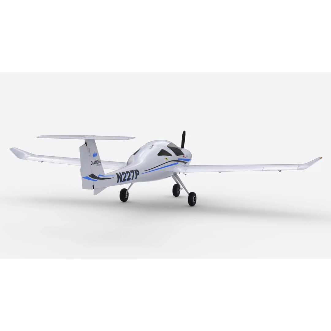 Diamond DA20 Aircraft 3D Model – Low Poly Rigged Game Asset, Blender, FBX - View 7