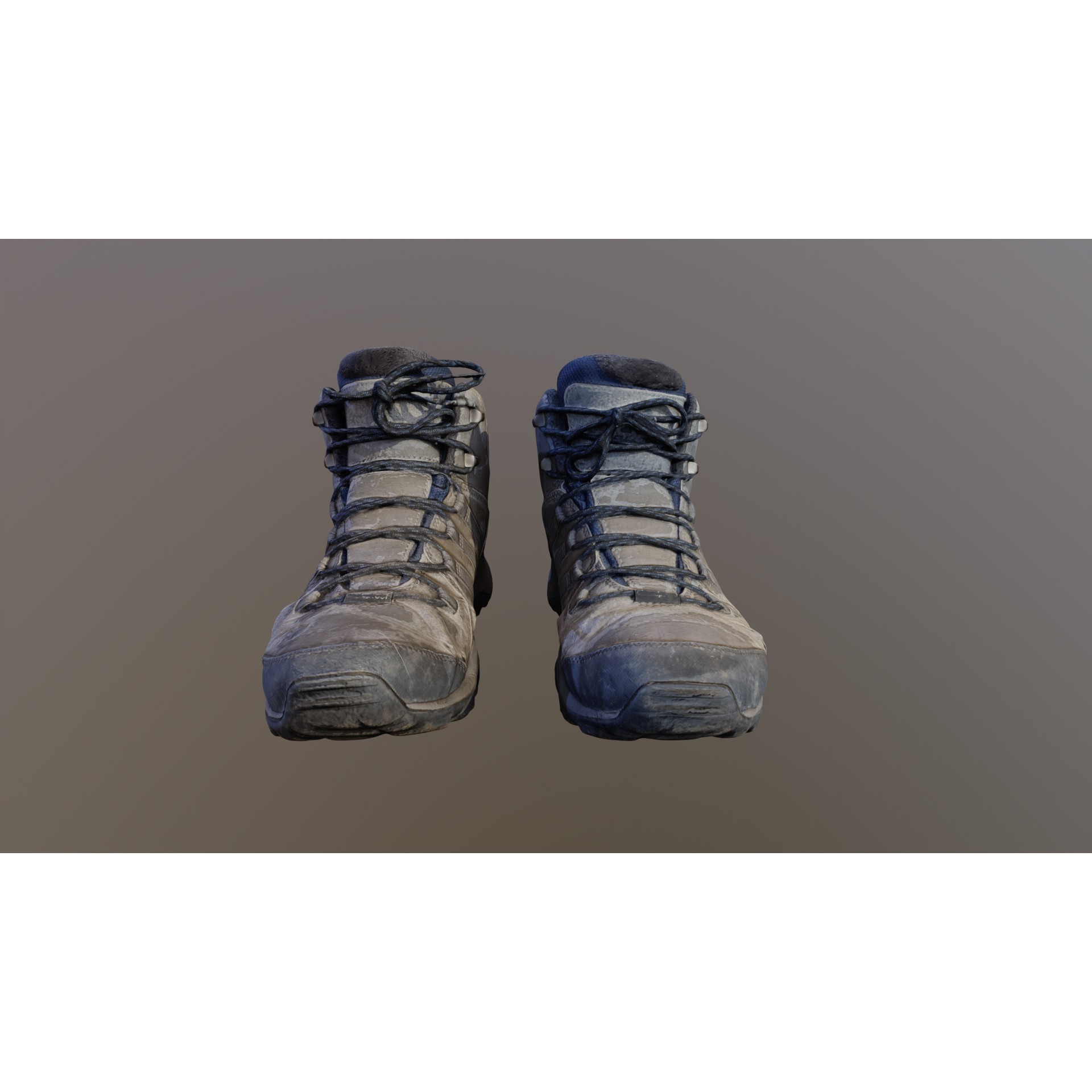 Damaged Boots - Low-Poly Game-Ready 3D Model